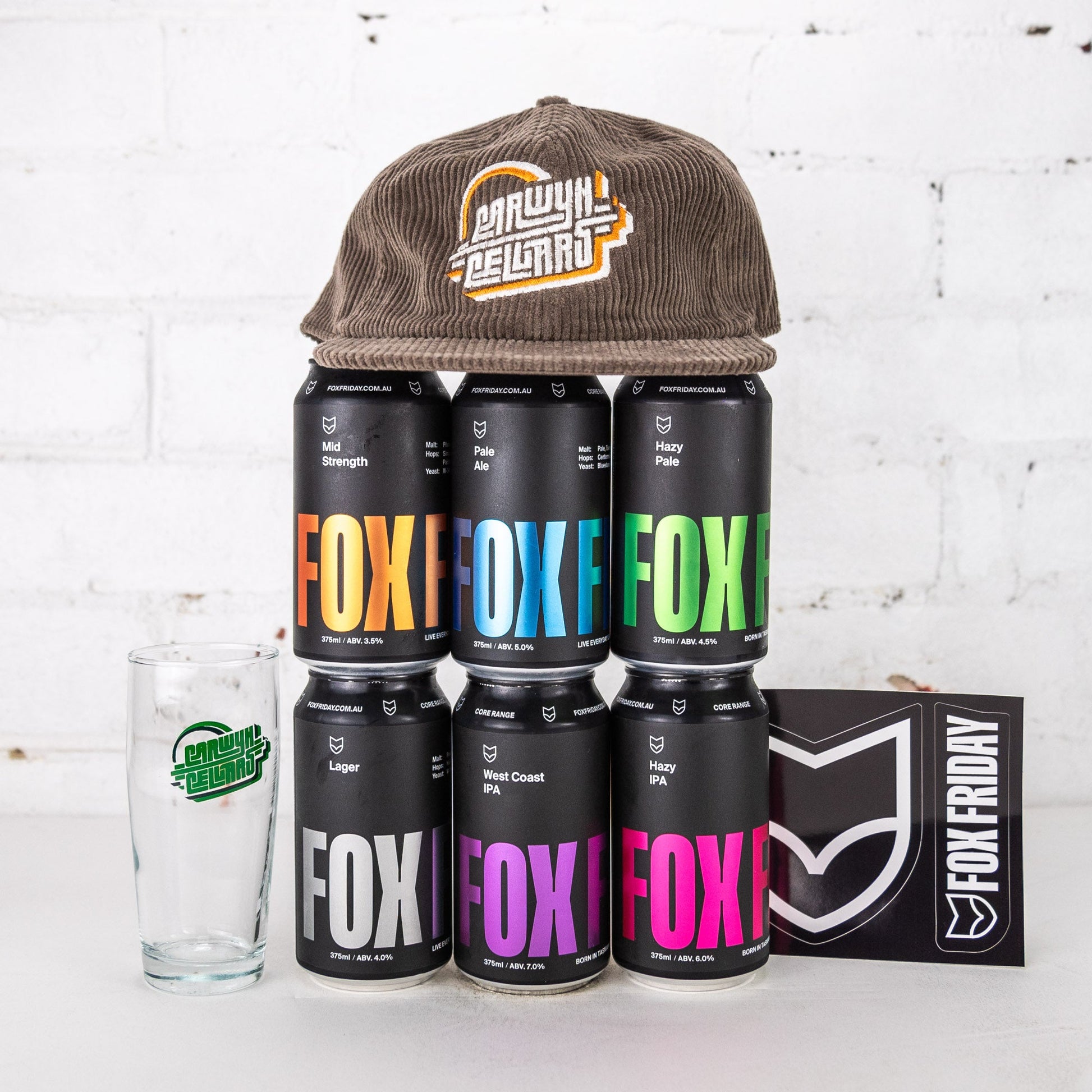 Carwyn Cellars x Fox Friday Beer & Merch Pack