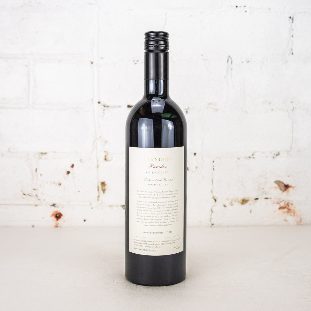 Hennings - Paradise Shiraz 2016 750ml