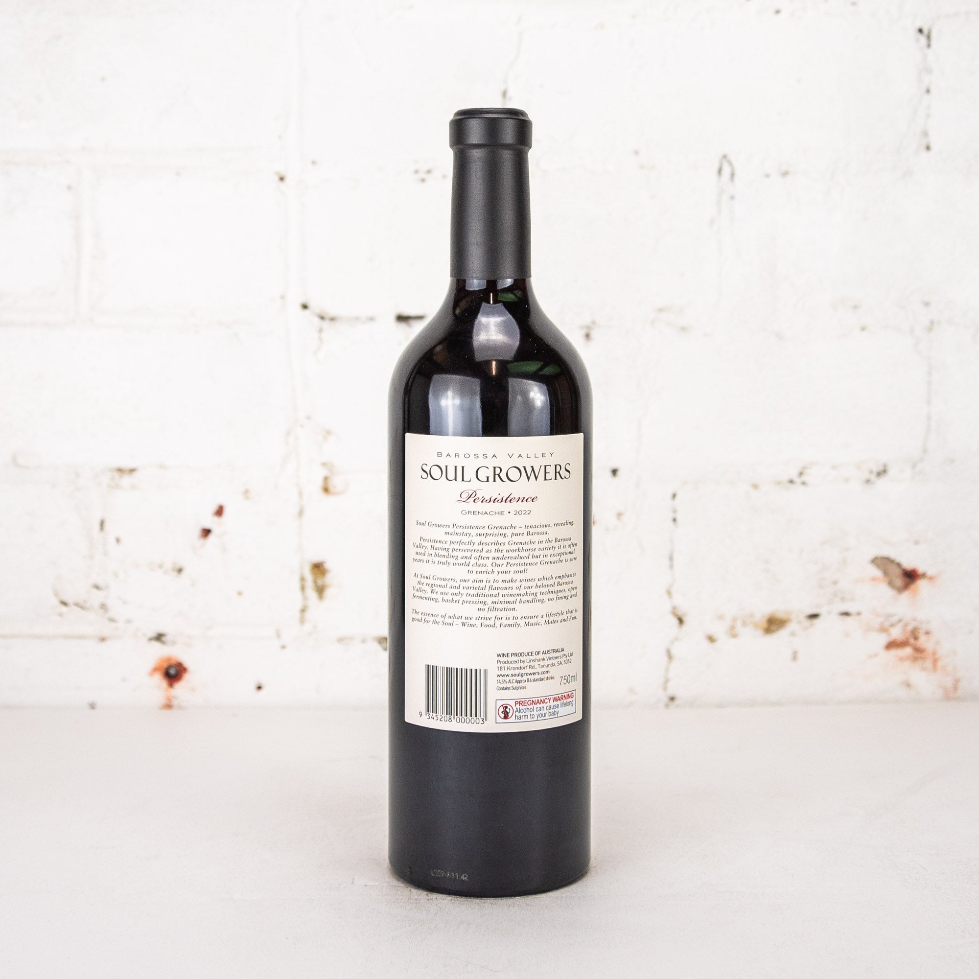 Soul Growers - Persistence Grenache 2022 750ml