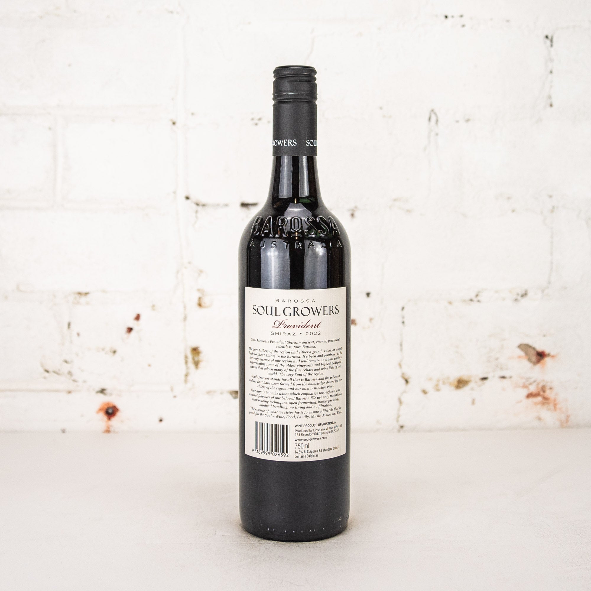 Soul Growers - Provident Shiraz 2022 750ml