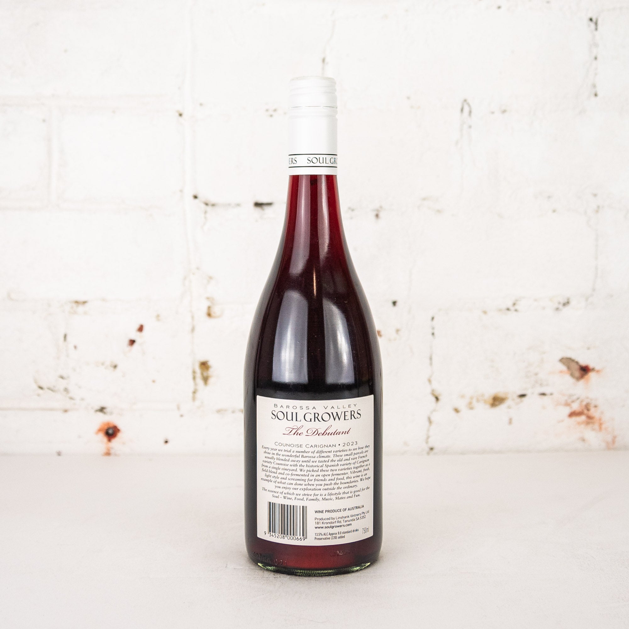 Soul Growers - The Debutant Counoise Carignan 750ml