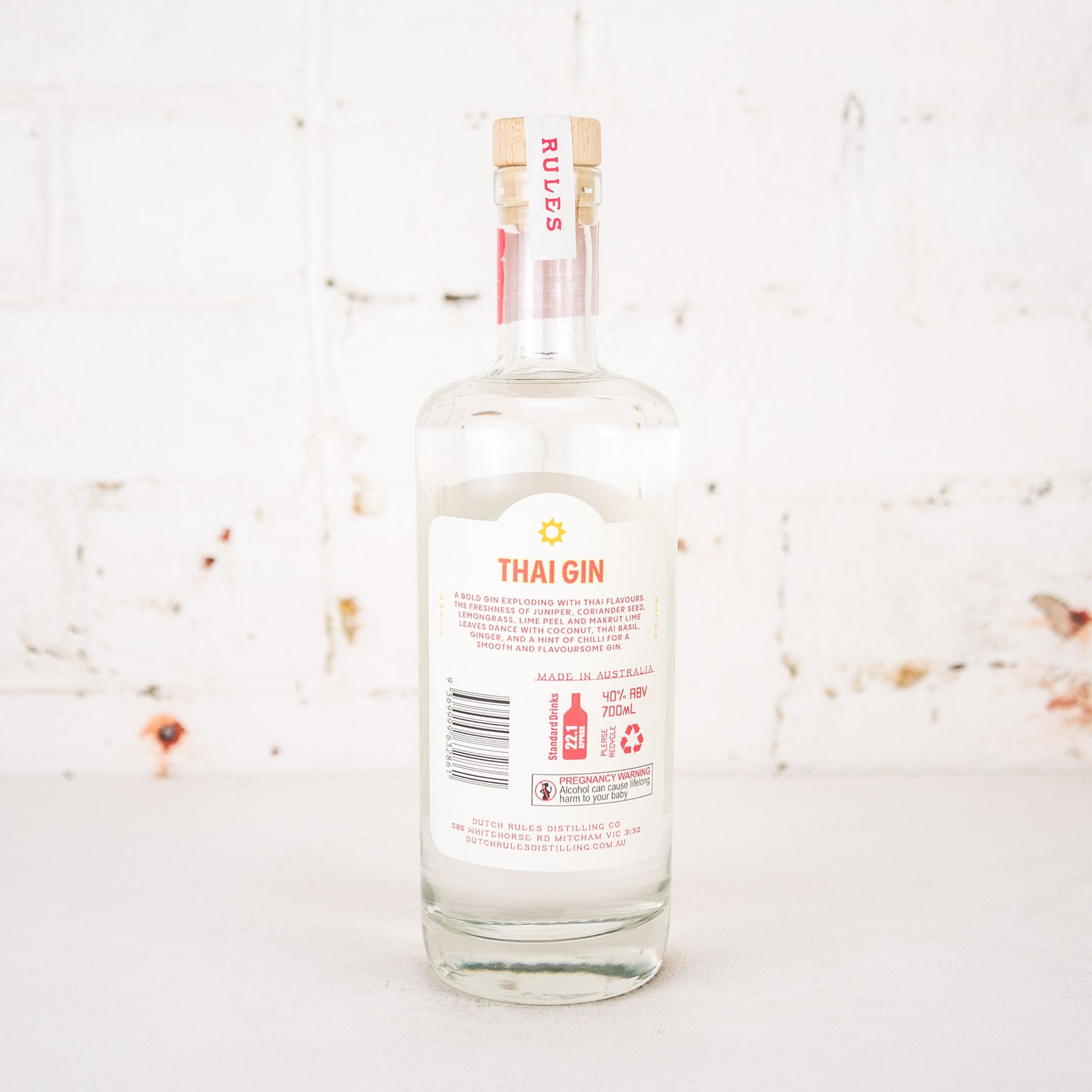Dutch Rules - Thai Gin 700ml