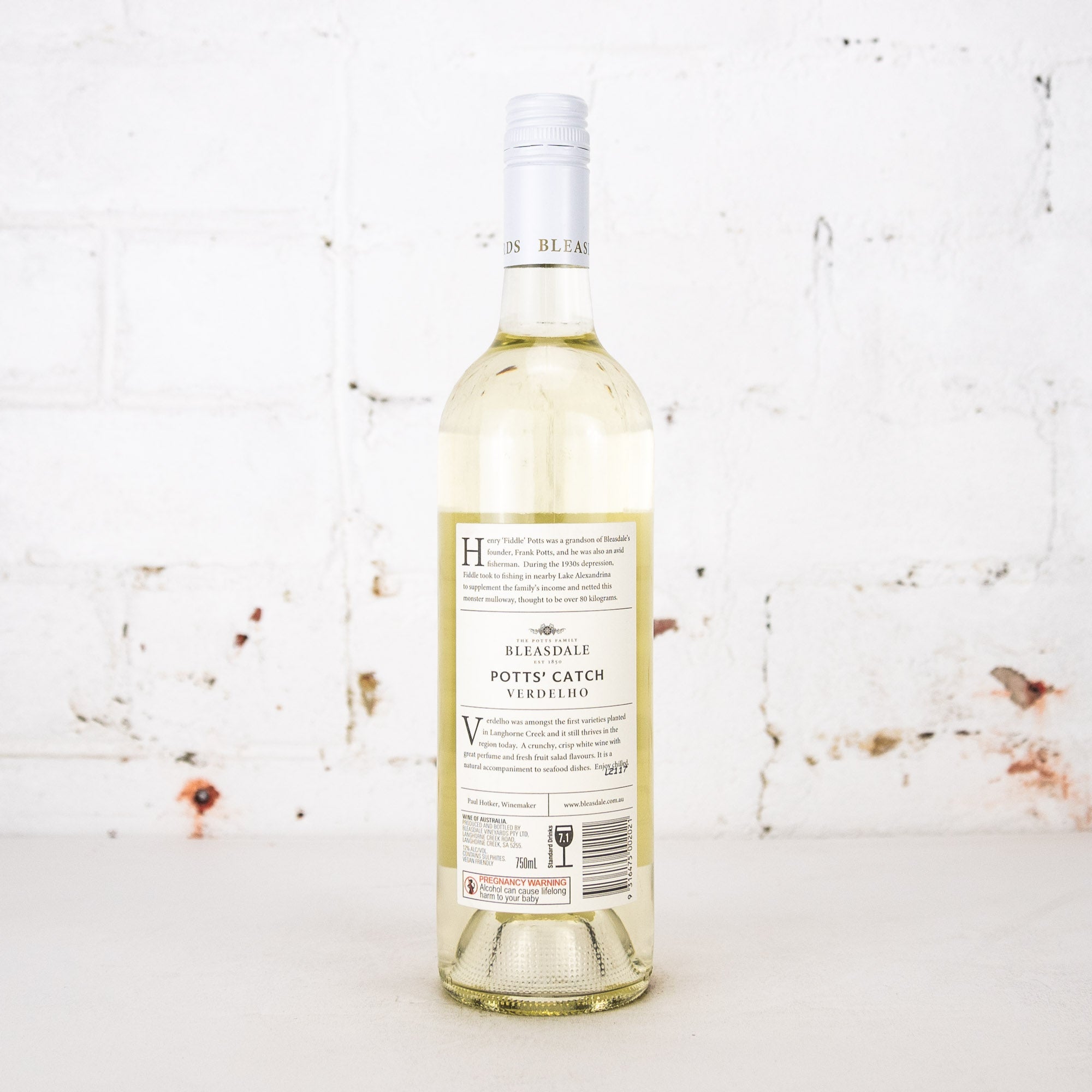 Bleasdale - Potts' Catch Verdelho 750ml