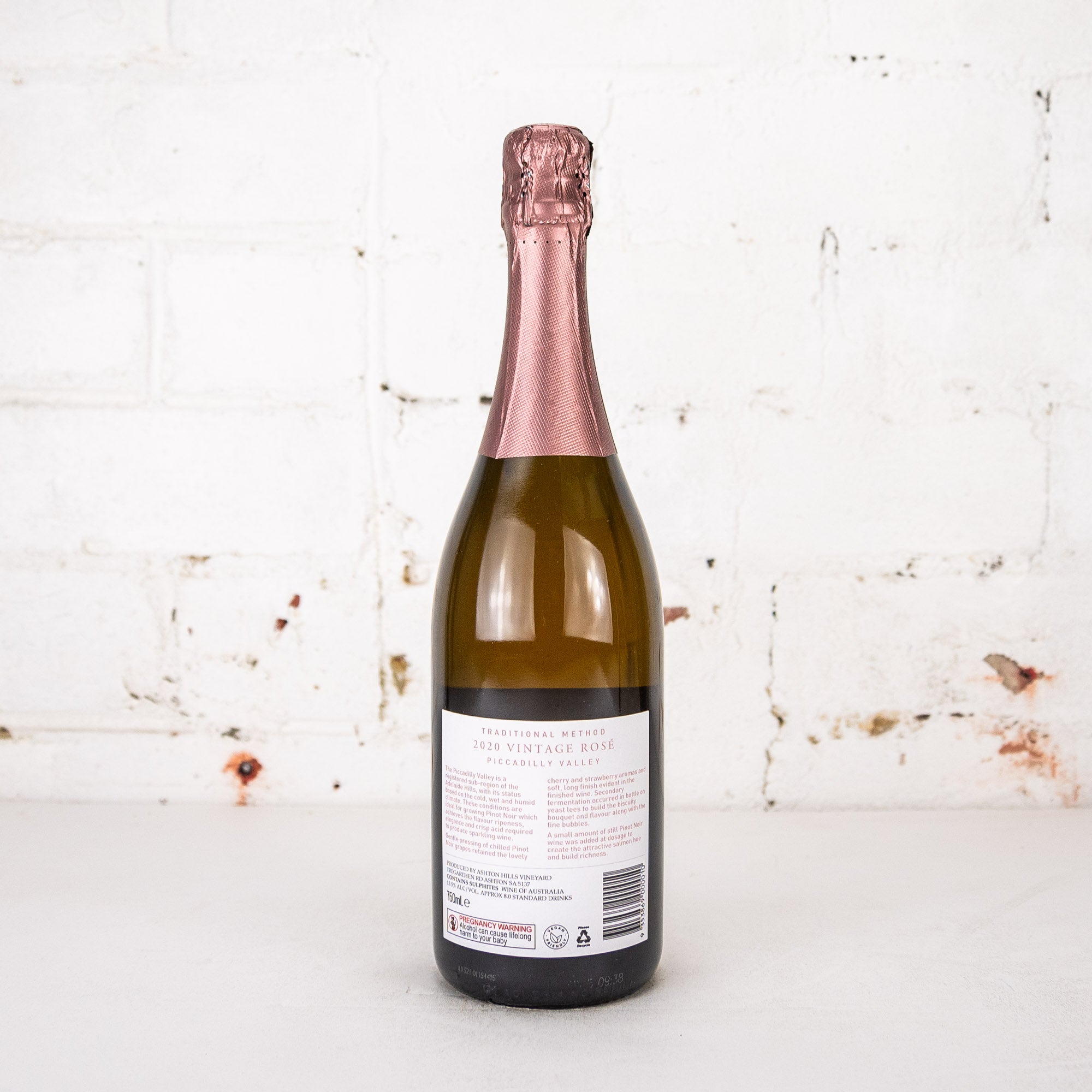 Ashton Hills - Piccadilly Valley Vintage Rose Sparkling 2020 750ml