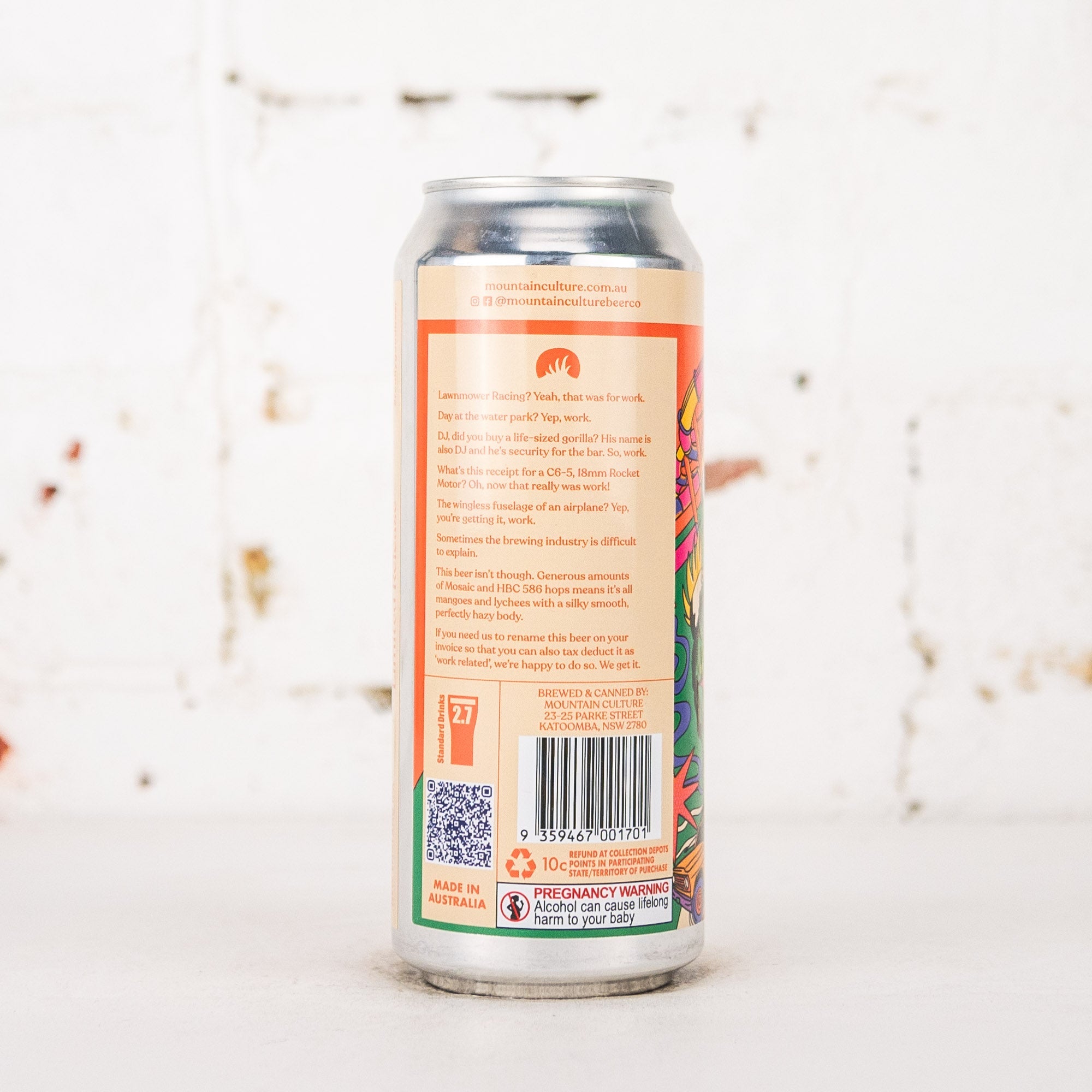 Mountain Culture - Work Related NEIPA
