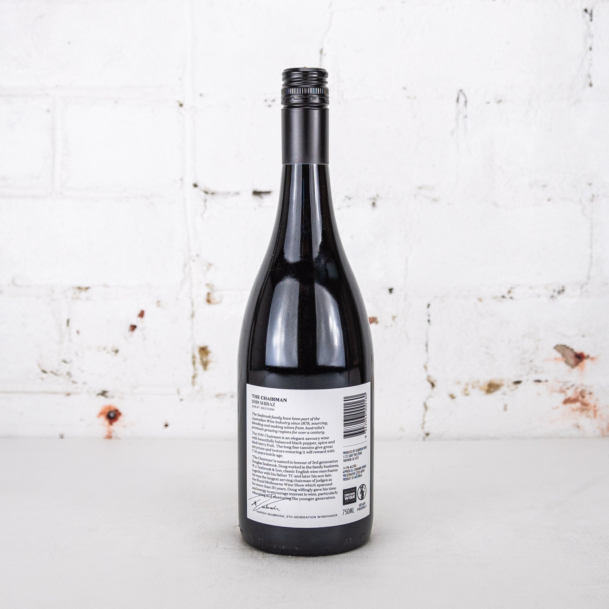 Seabrook - The Chairman Shiraz 2019 750ml