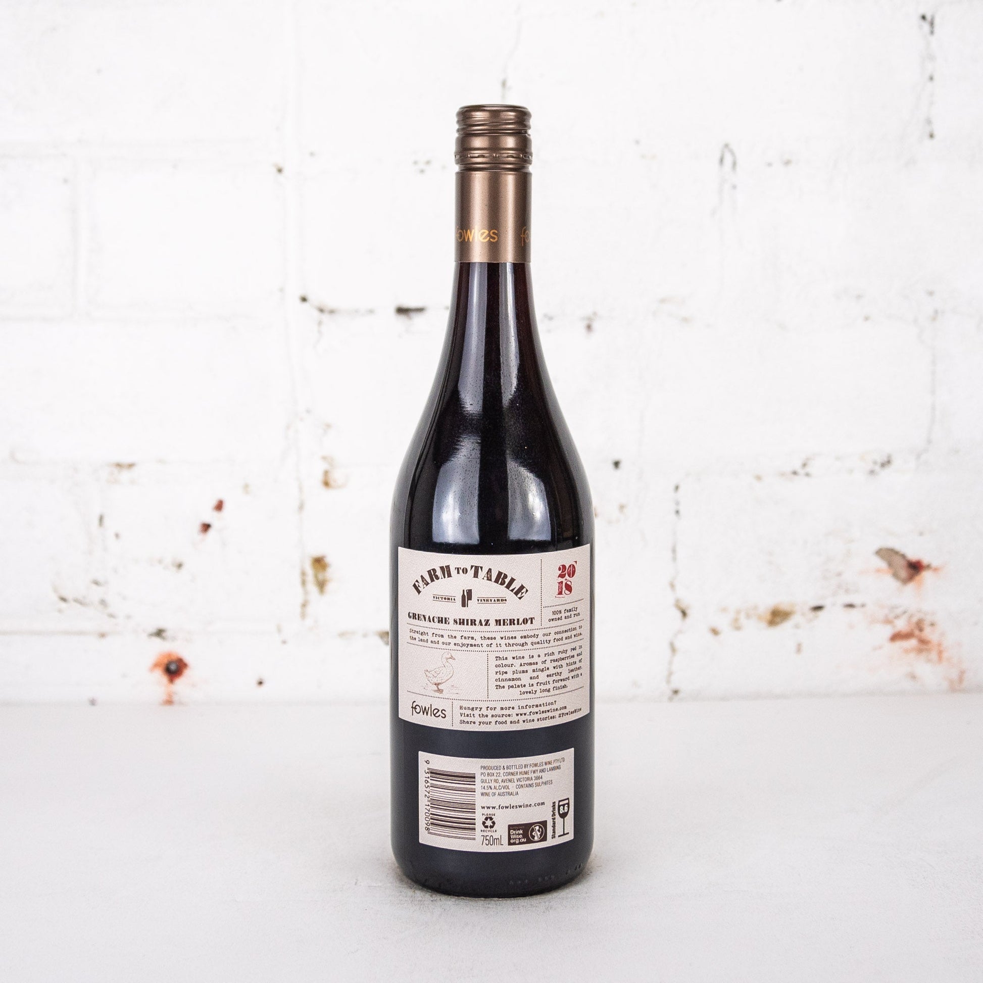 Fowles - Farm to Table GSM 2018 750ml