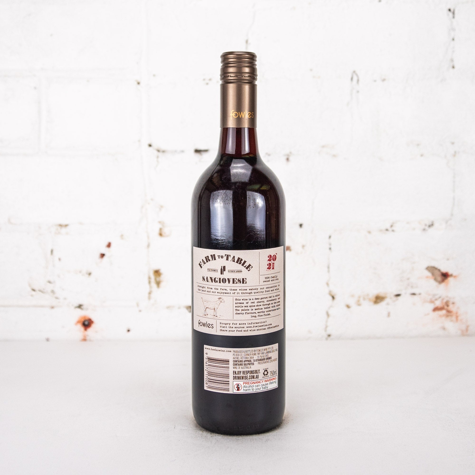 Fowles - Farm to Table Sangiovese 2021 750ml