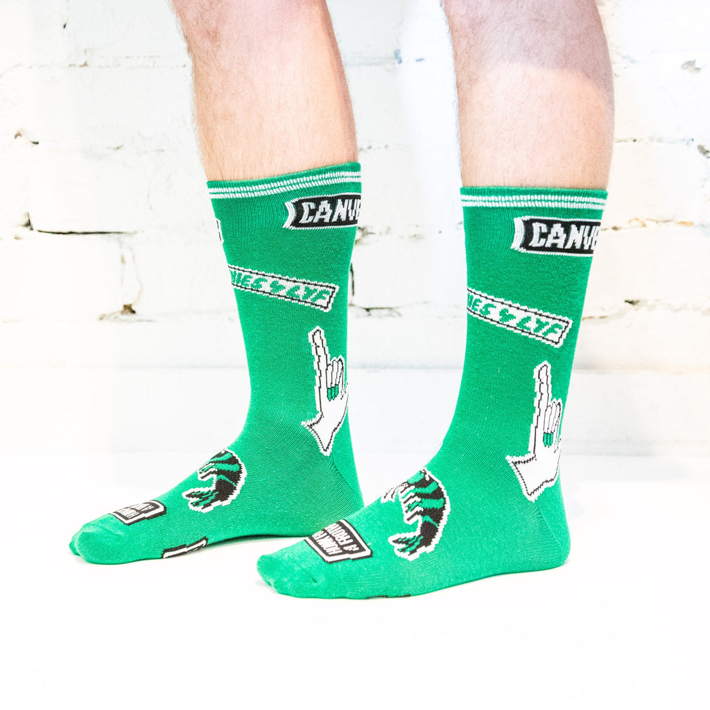 Carwyn Cellars - Canvent Socks Green