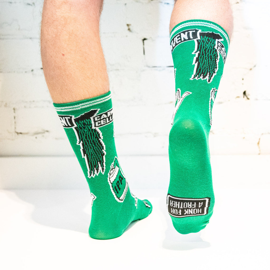 Carwyn Cellars - Canvent Socks Green