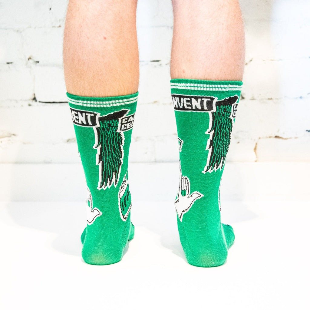 Carwyn Cellars - Canvent Socks Green