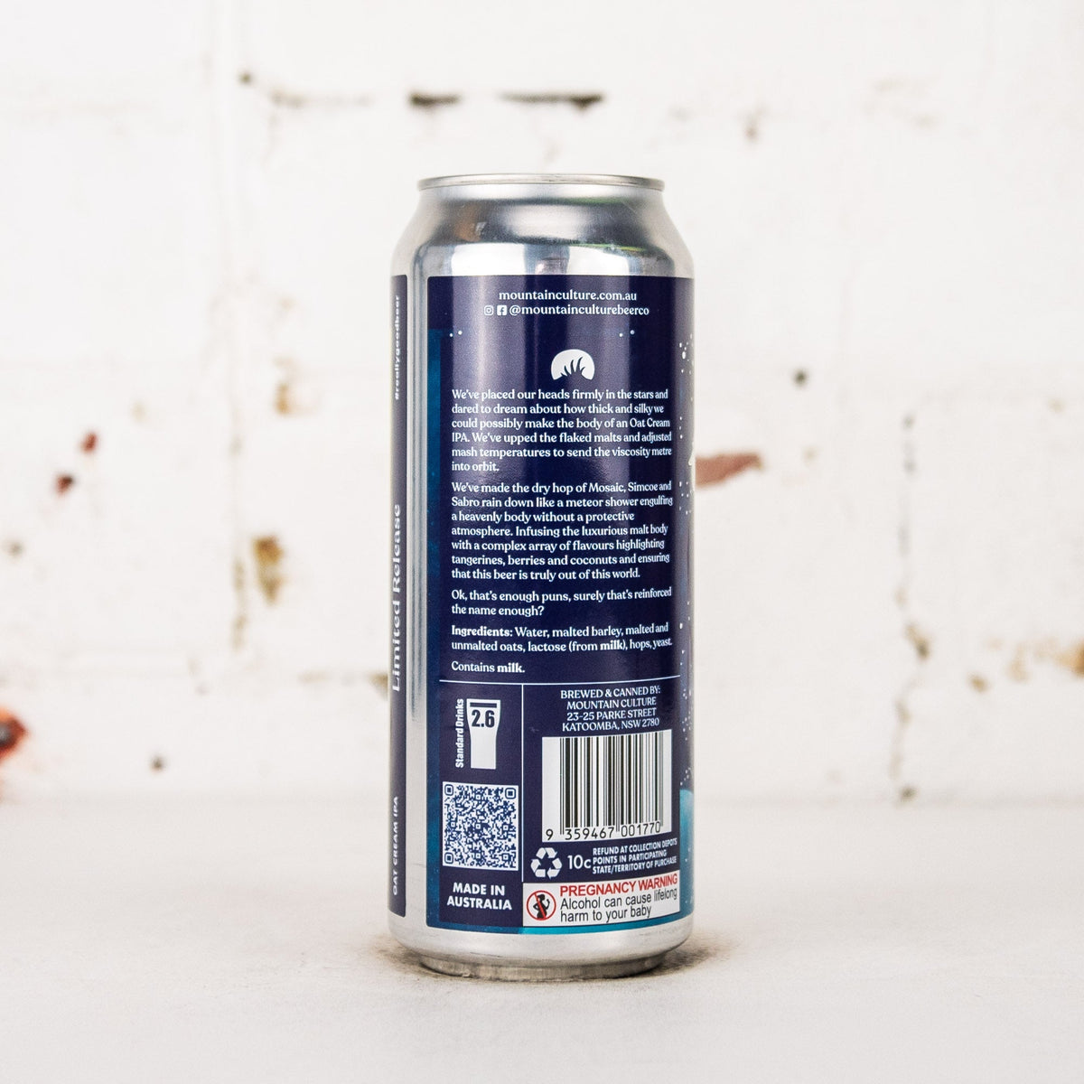 Mountain Culture - Celestial Body Oat Cream IPA