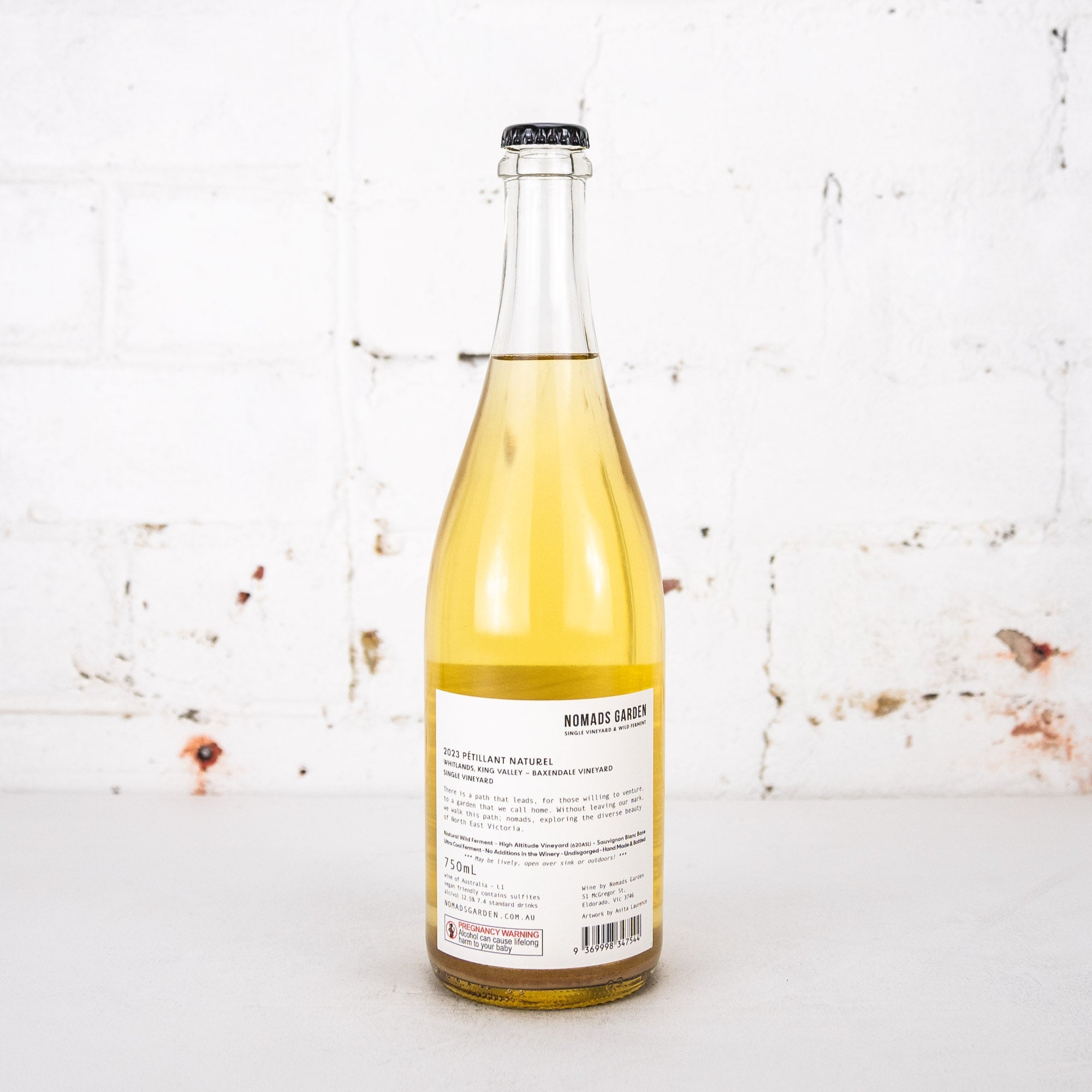 Nomads Garden - Baxendale Vineyard Pet Nat 2023 750ml