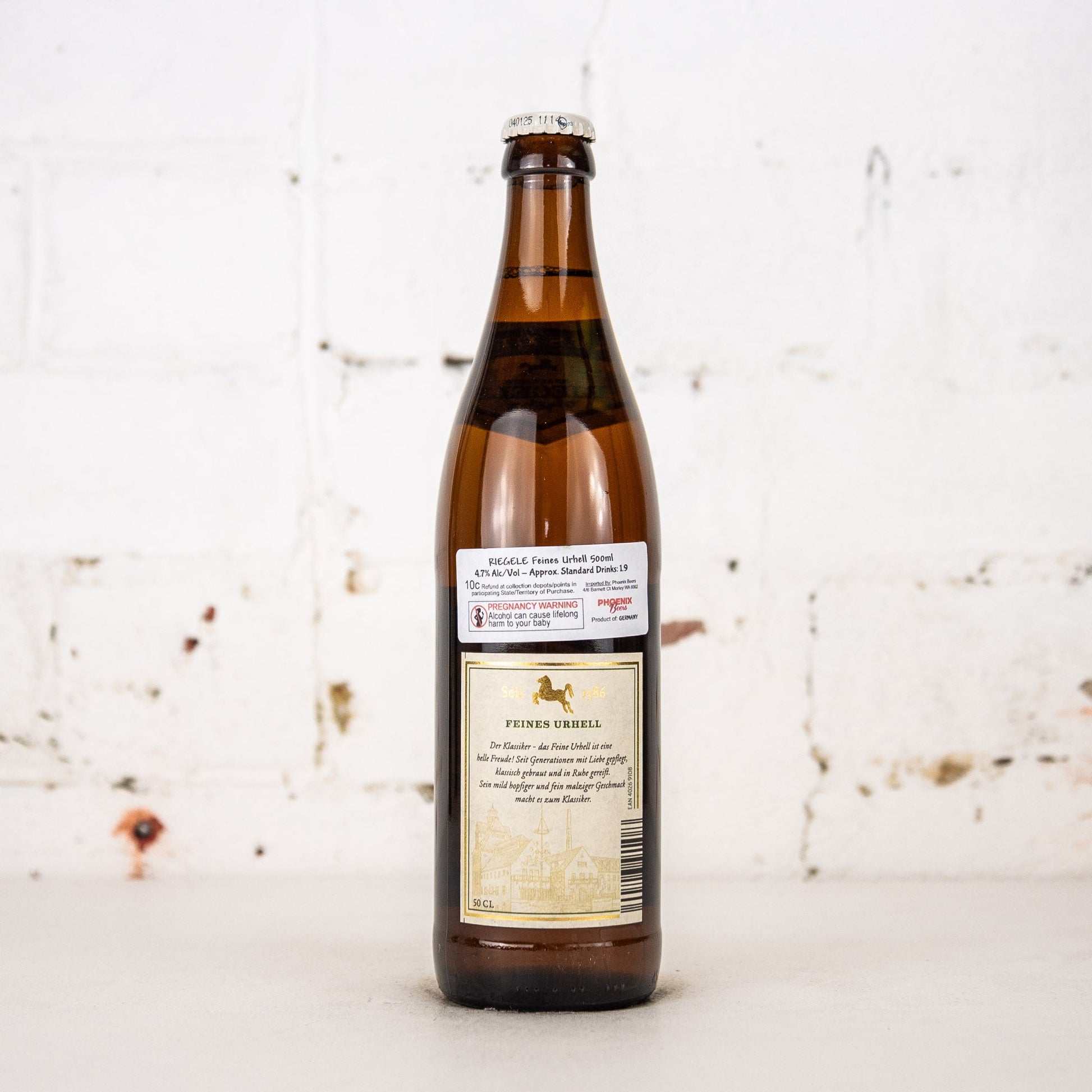 Riegele - Feines Urhell Lager 500ml