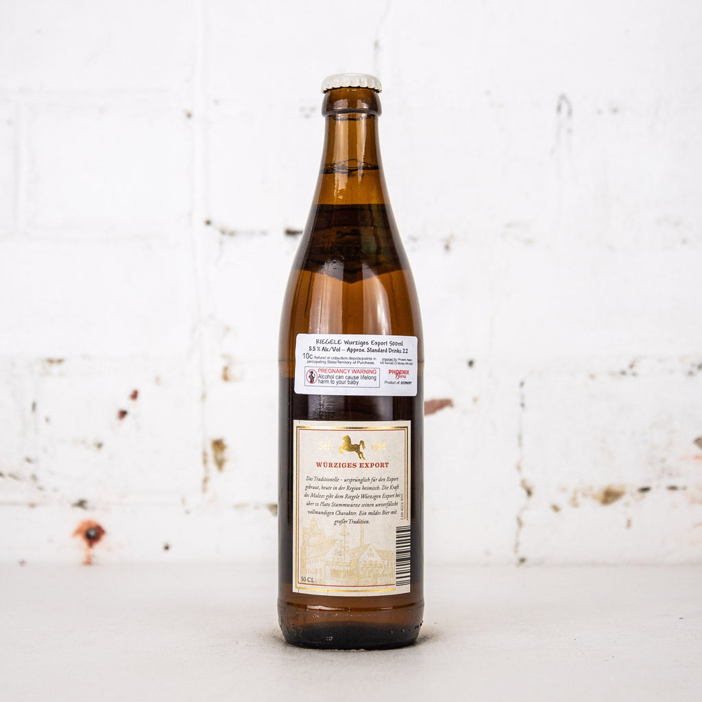 Riegele - Wurziges Export Lager 500ml
