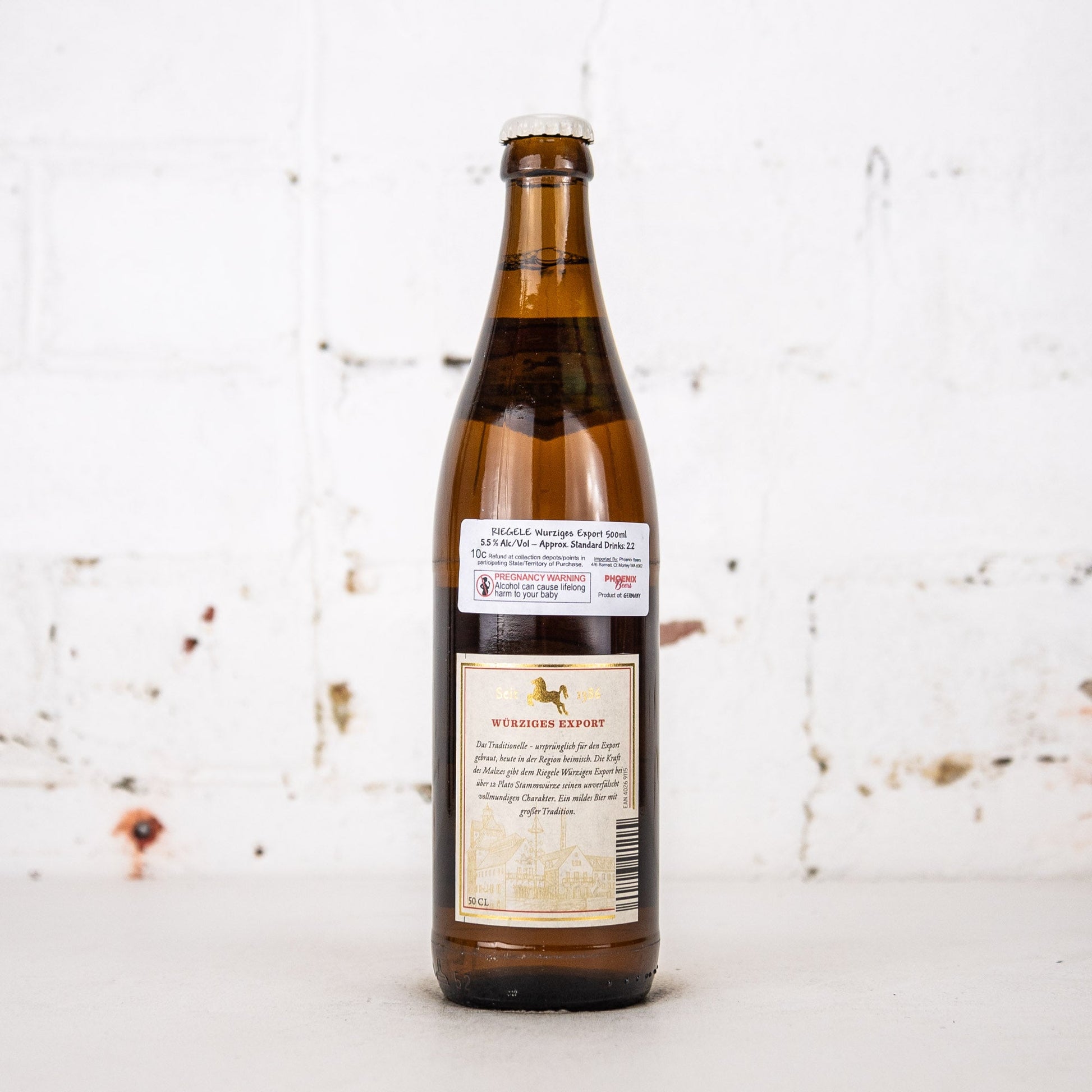 Riegele - Wurziges Export Lager 500ml