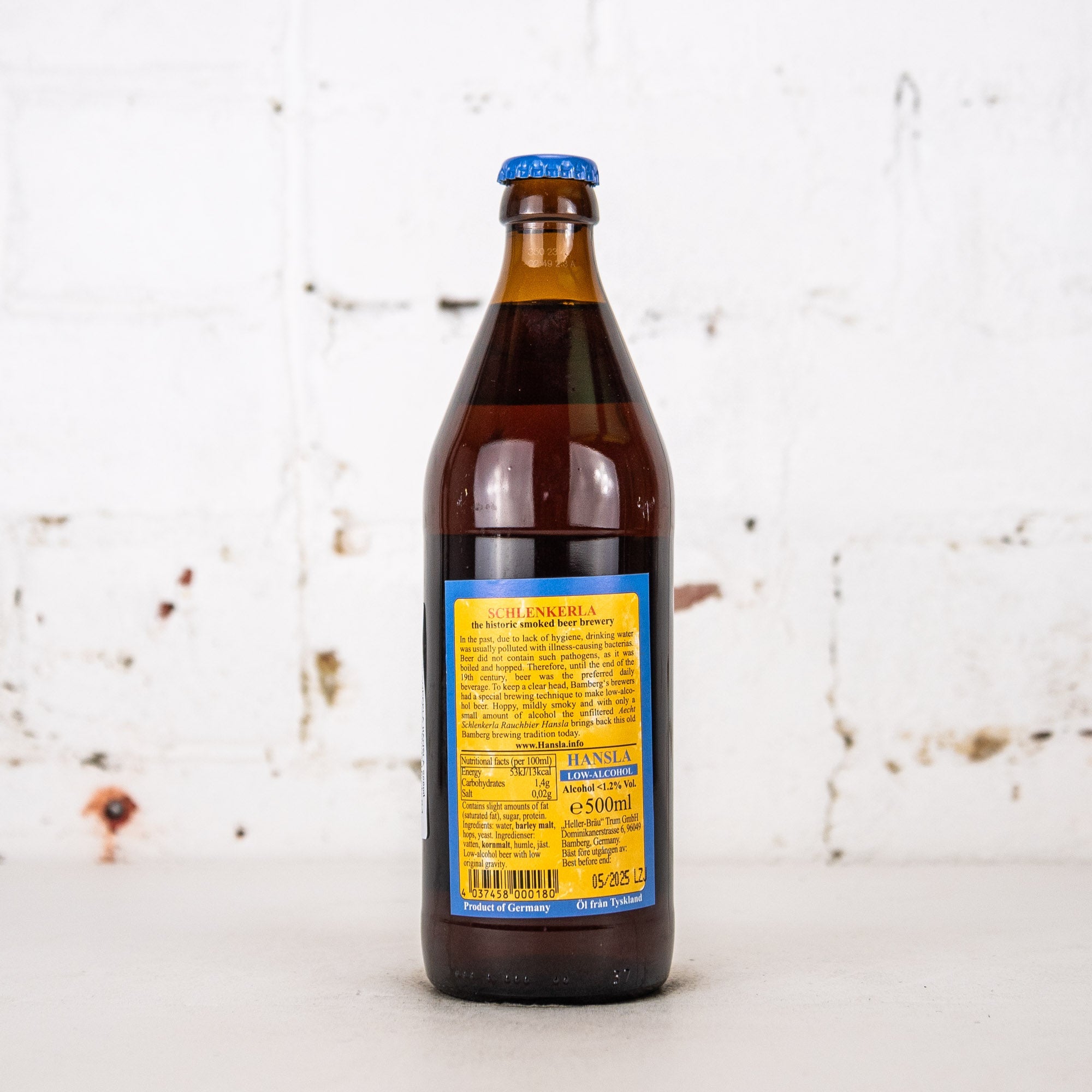 Schlenkerla - Hansla Low Alcohol Rauchbier 500ml