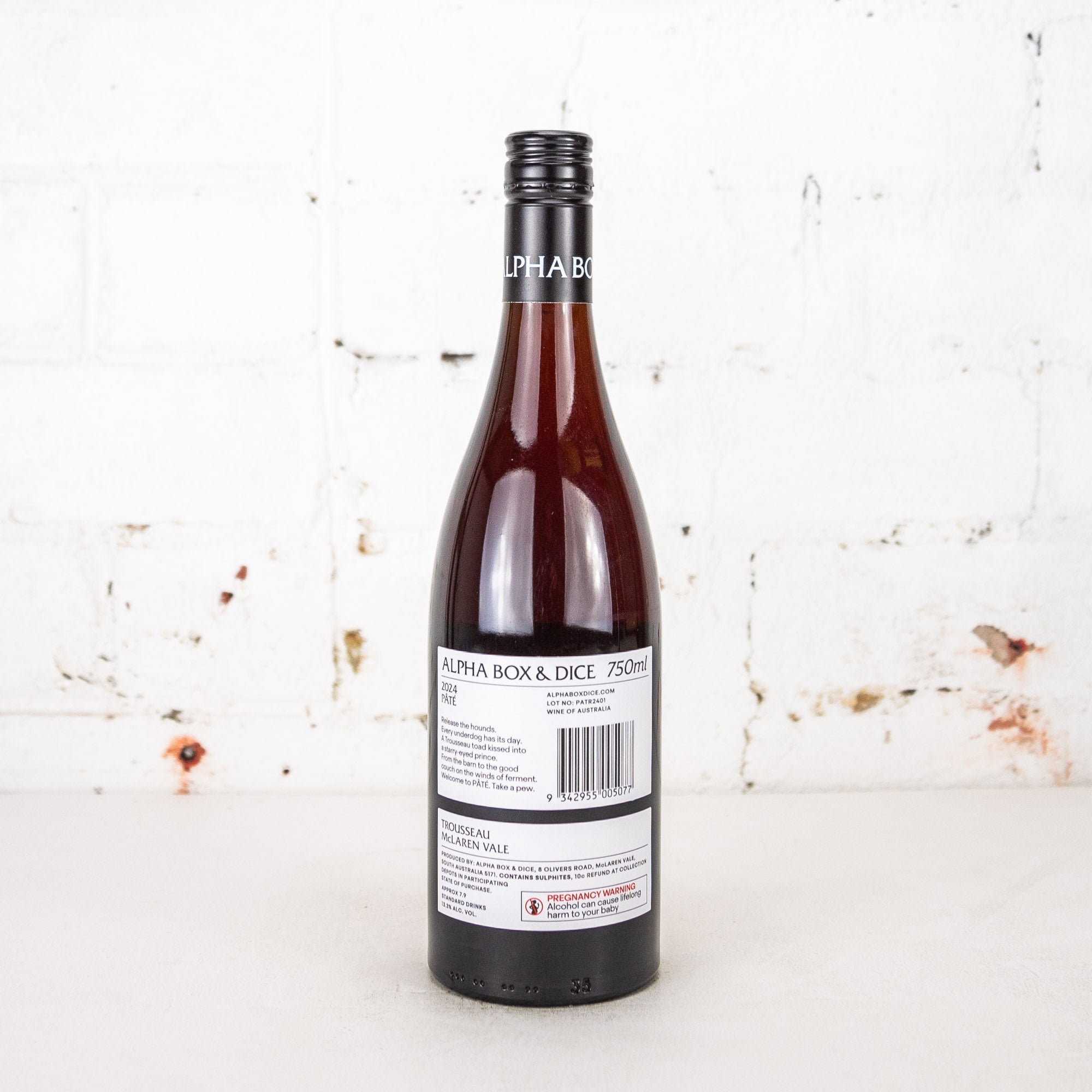 Alpha Box & Dice - Pate Trousseau 2024 750ml