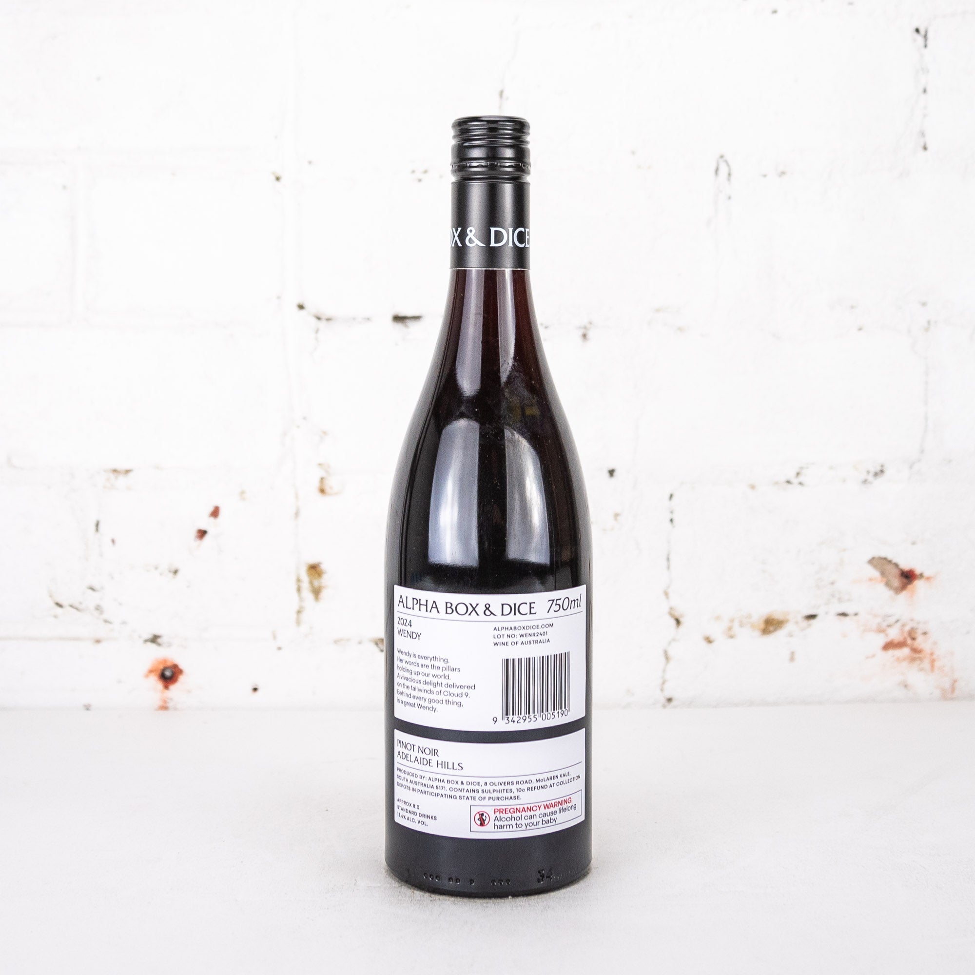 Alpha Box & Dice - Wendy Pinot Noir 2024 750ml