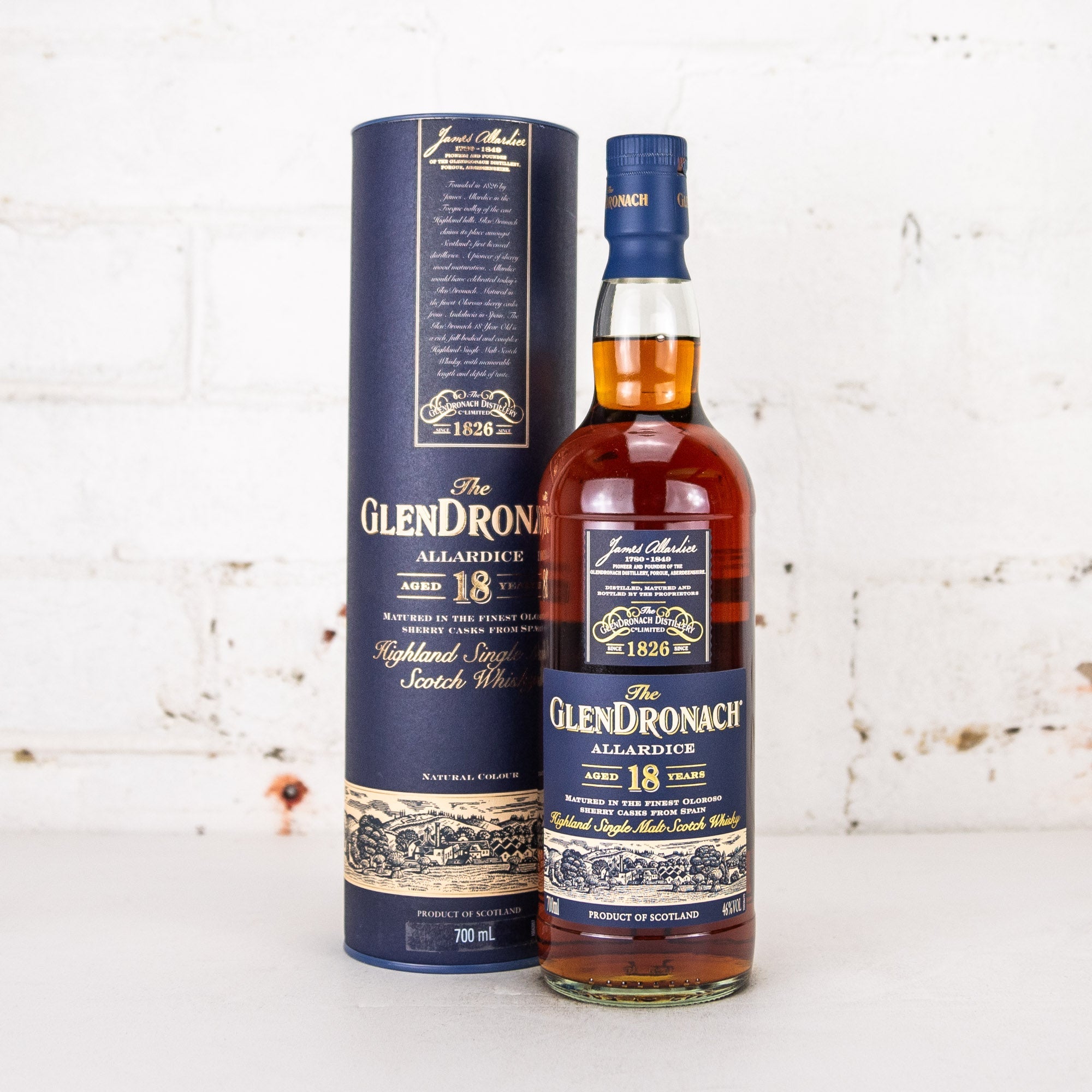 Glendronach - Allardice 18YO Single Malt 700ml – Carwyn Cellars