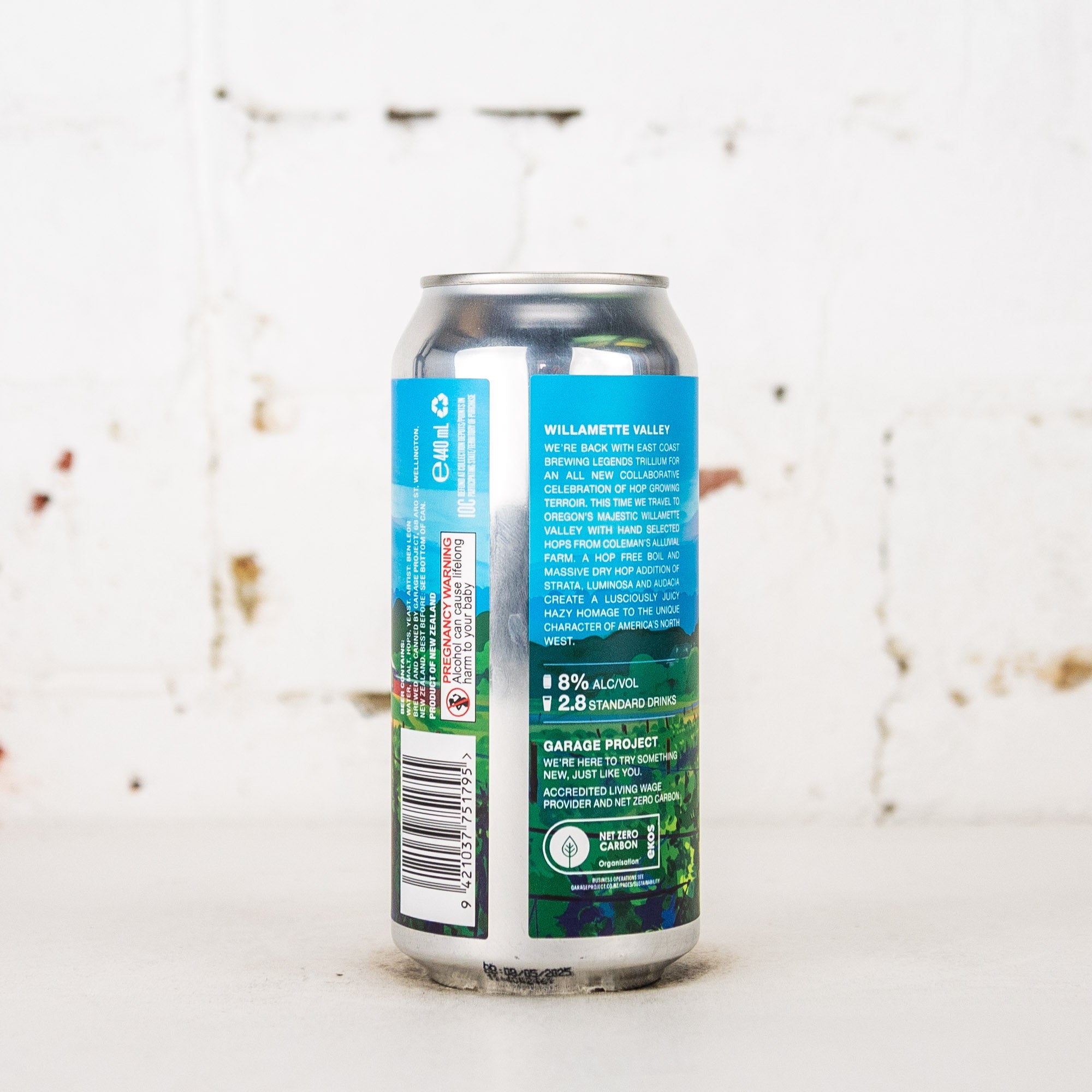 Garage Project x Trillium 'Willamette Valley' Hazy Double IPA