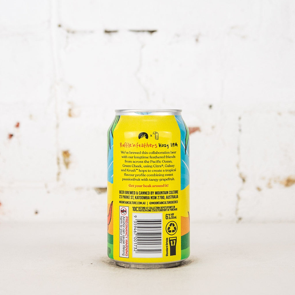 Mountain Culture x Green Cheek 'Ruffle'n Feathers' Hazy IPA