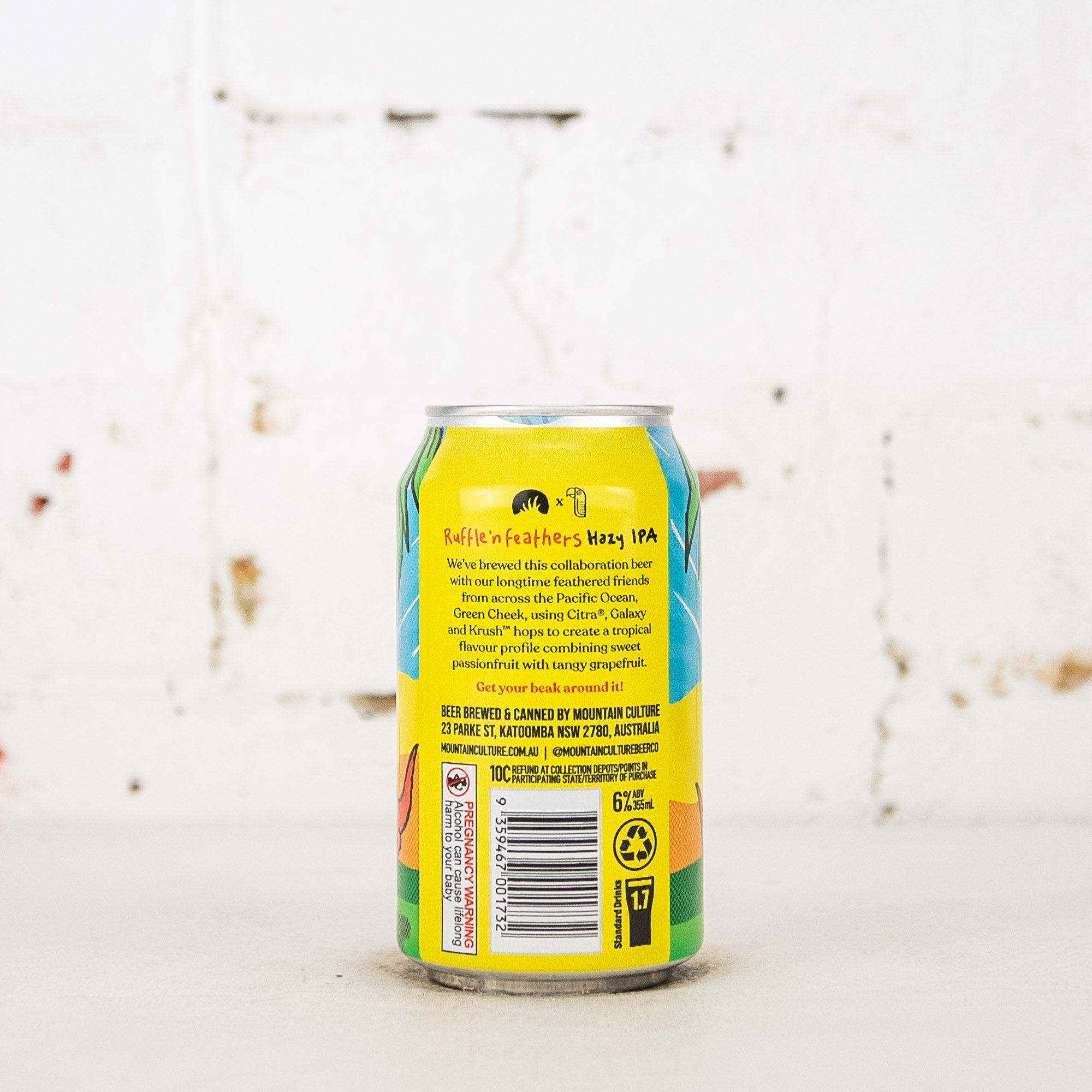 Mountain Culture x Green Cheek 'Ruffle'n Feathers' Hazy IPA