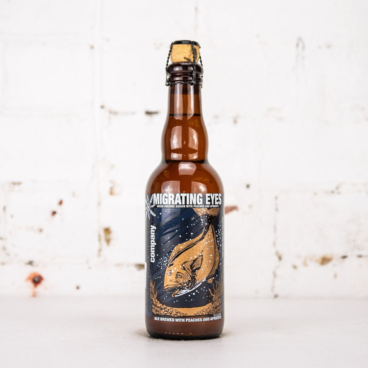 Anchorage x Tired Hands 'Migrating Eyes' Peach & Apricot Saison 375ml