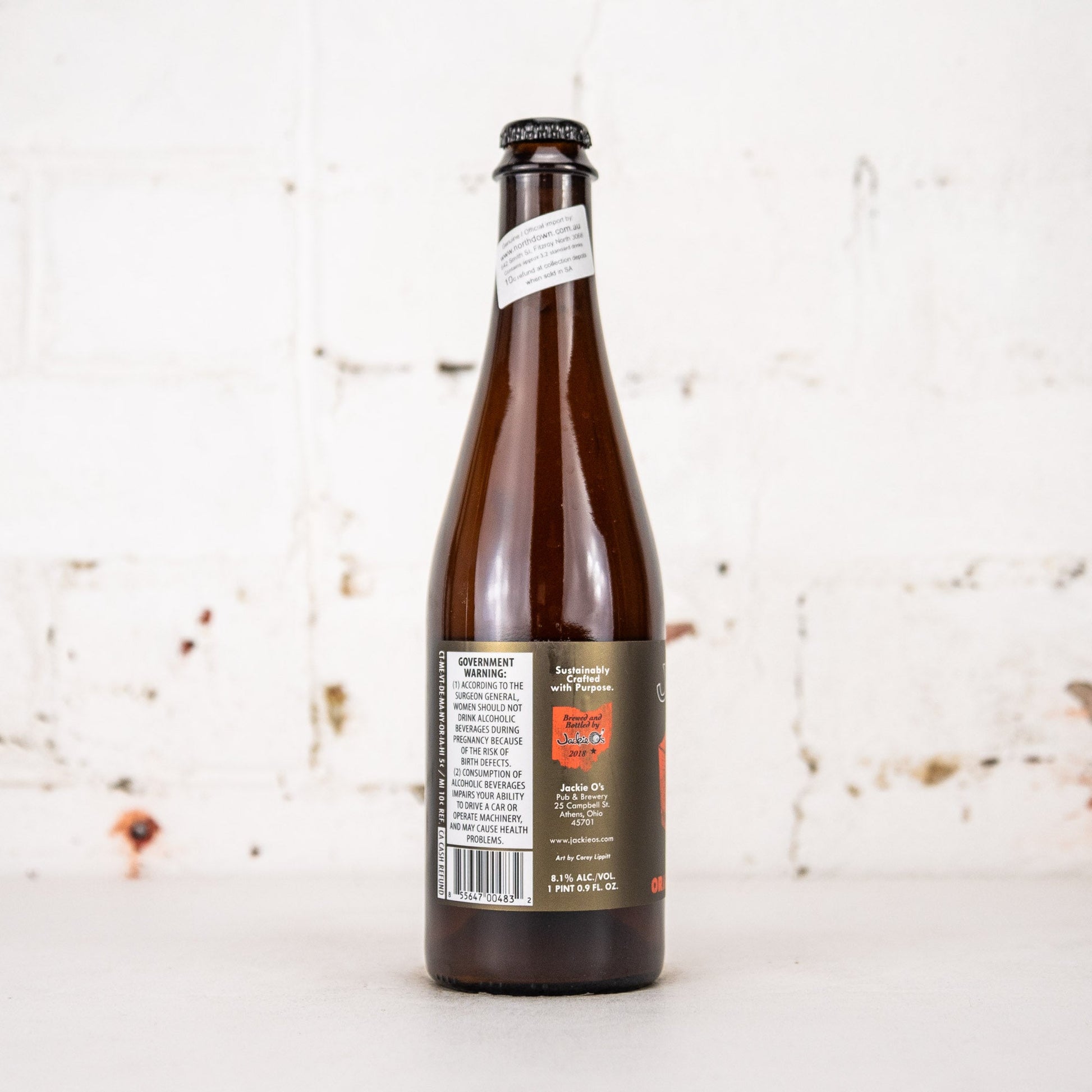 Jackie O's x The Answer 'Orange Crates' Belgian Strong Ale 500ml