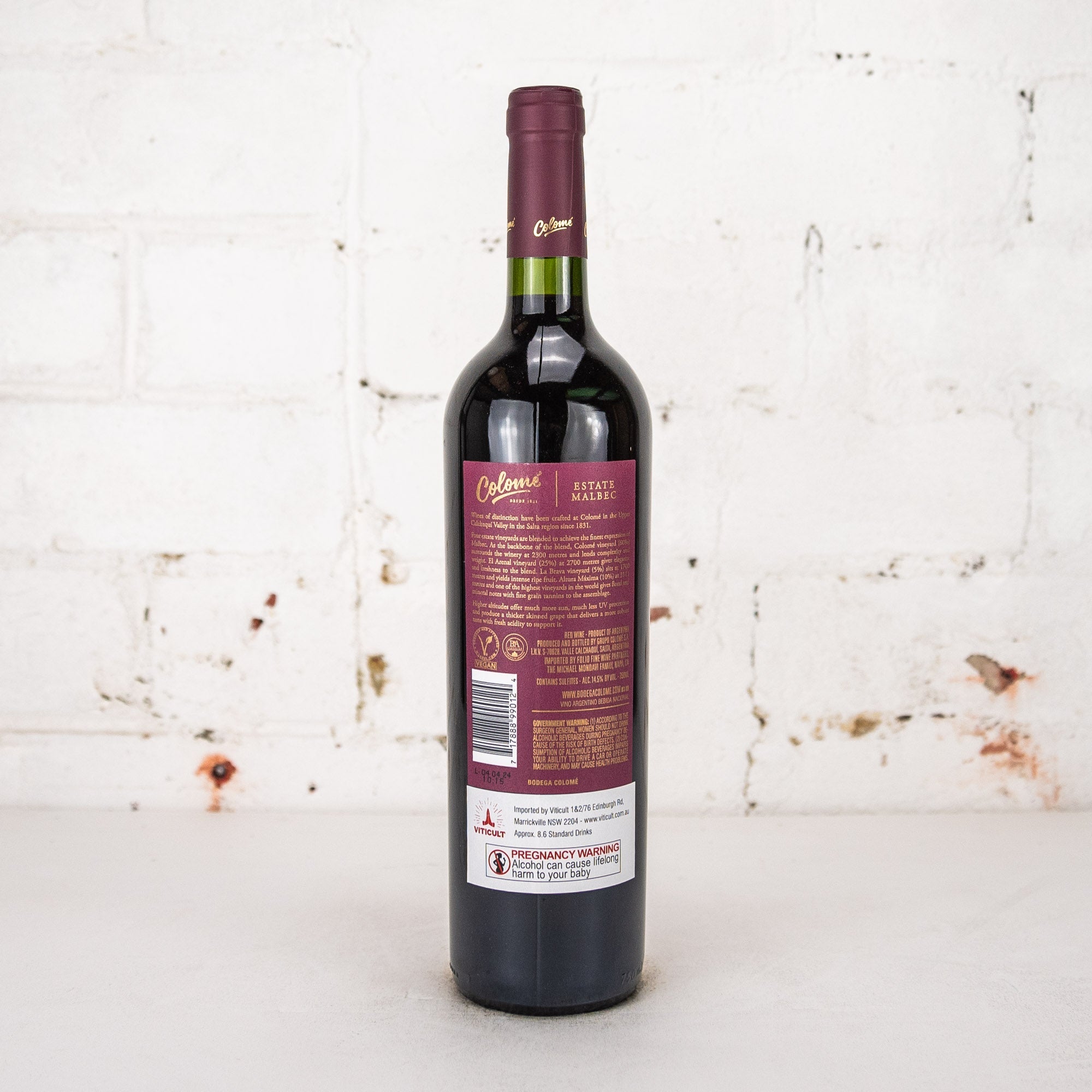 Colome - Malbec 2022 750ml