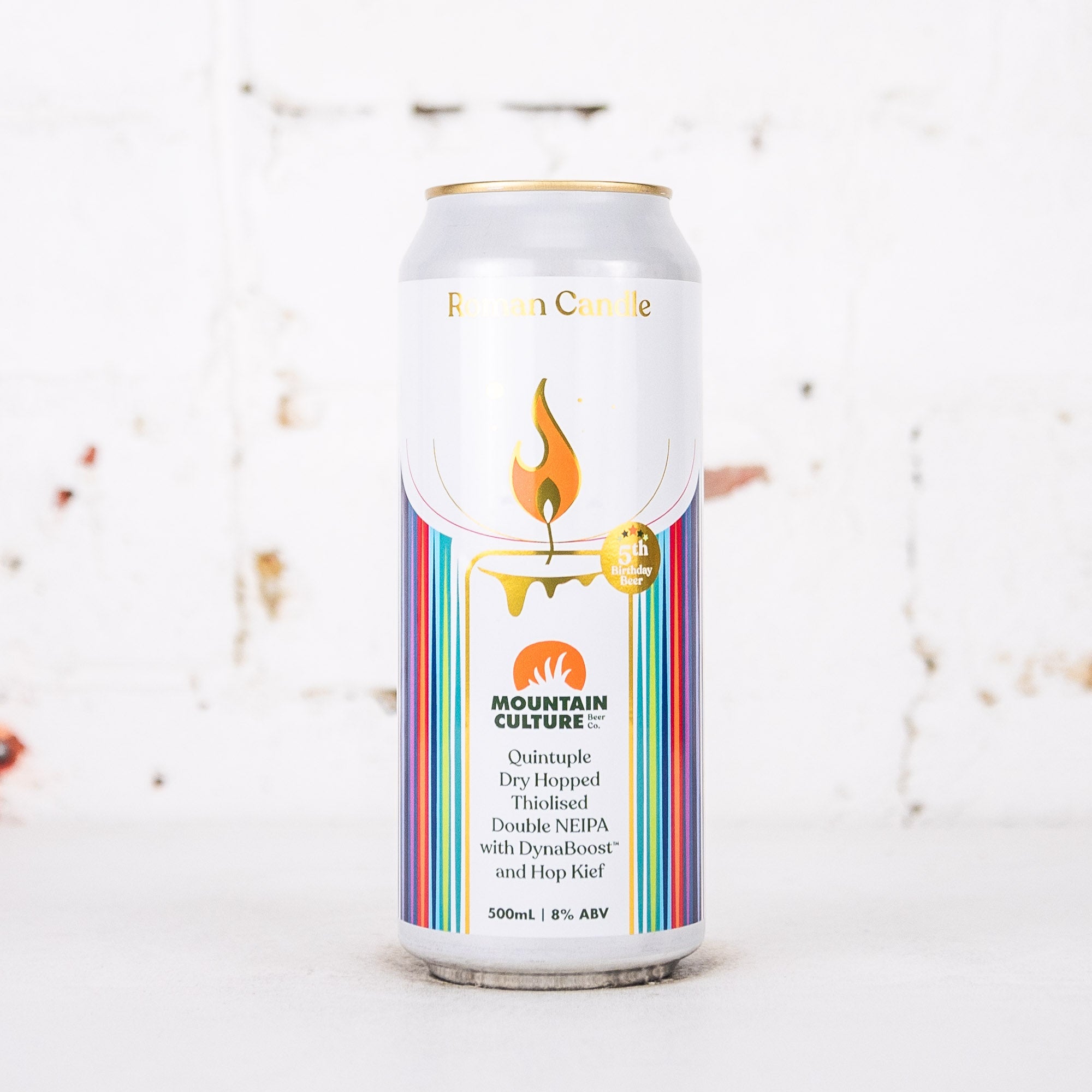 Mountain Culture - Roman Candle 5th Birthday Quintuple Dry Hopped Thiolised Double NEIPA w DynaBoost & Hop Kief