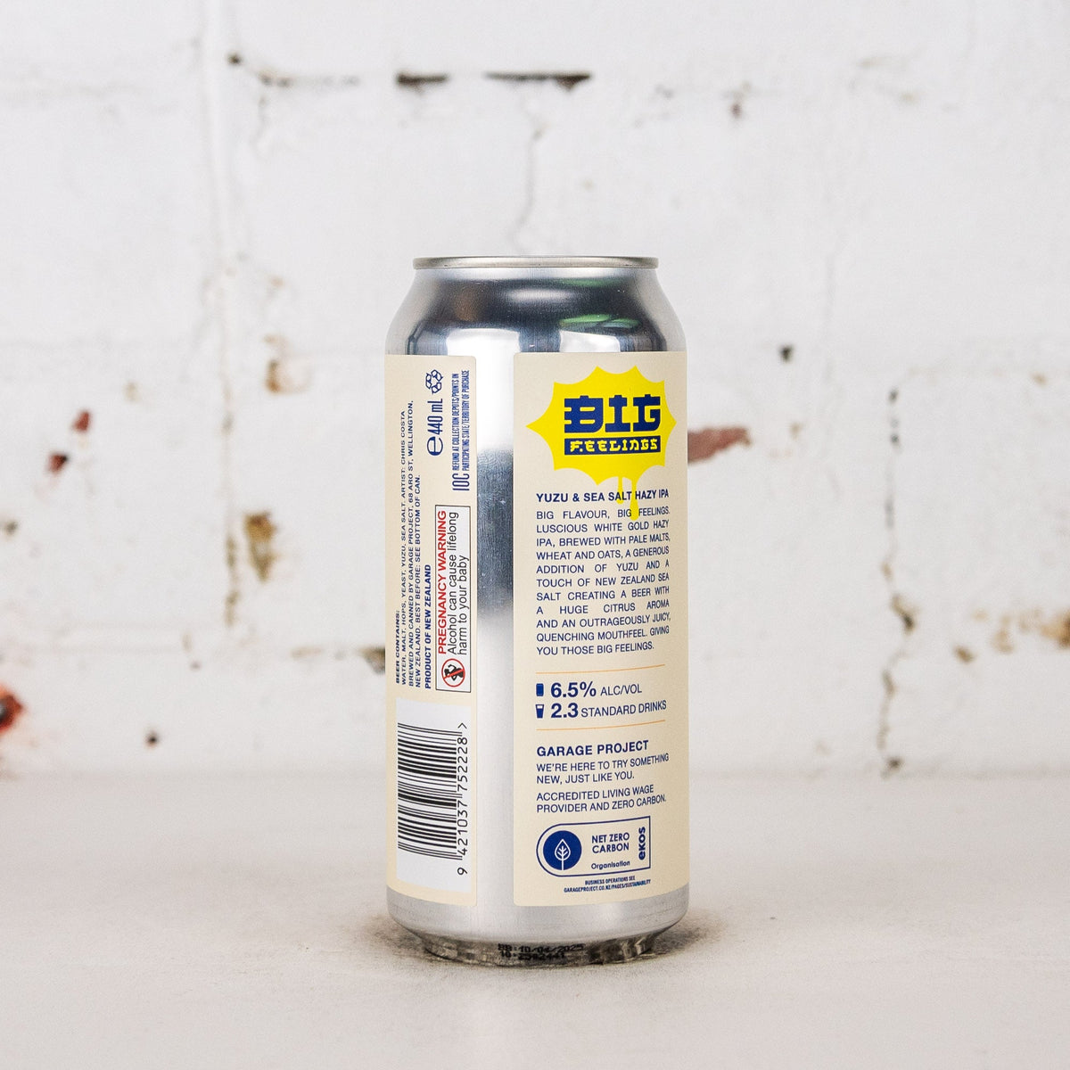 Garage Project - Big Feelings Yuzu & Sea Salt Hazy IPA