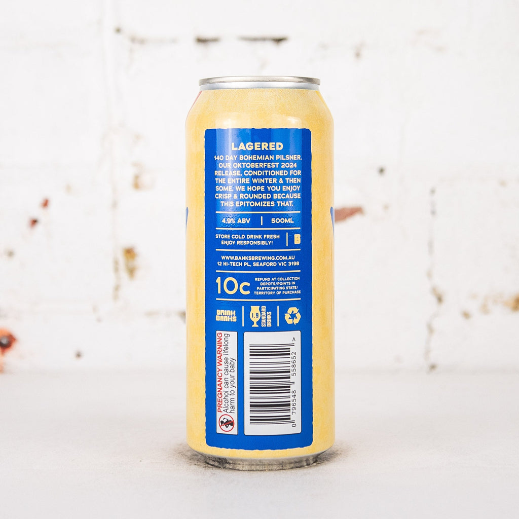 Banks - Lagered Bohemian Pilsner