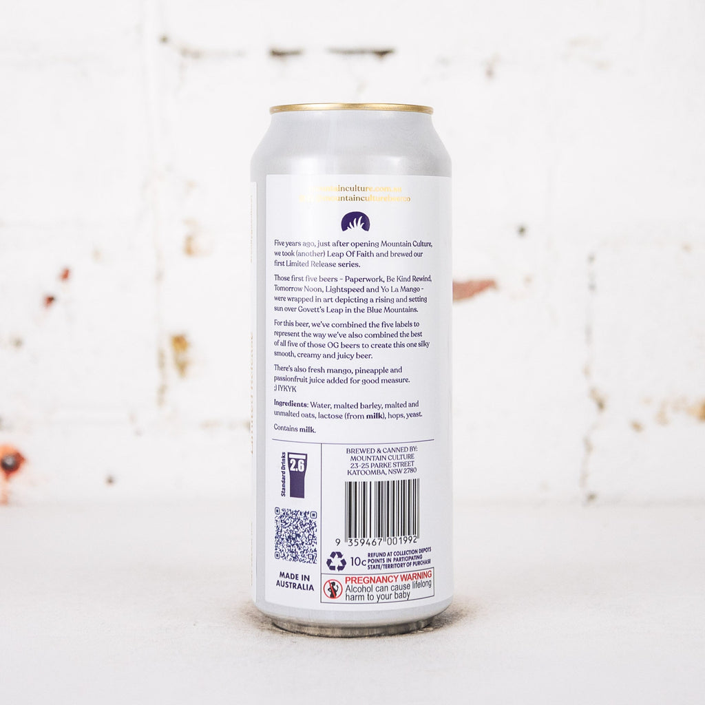 Mountain Culture - Leap of Faith Oat Cream IPA