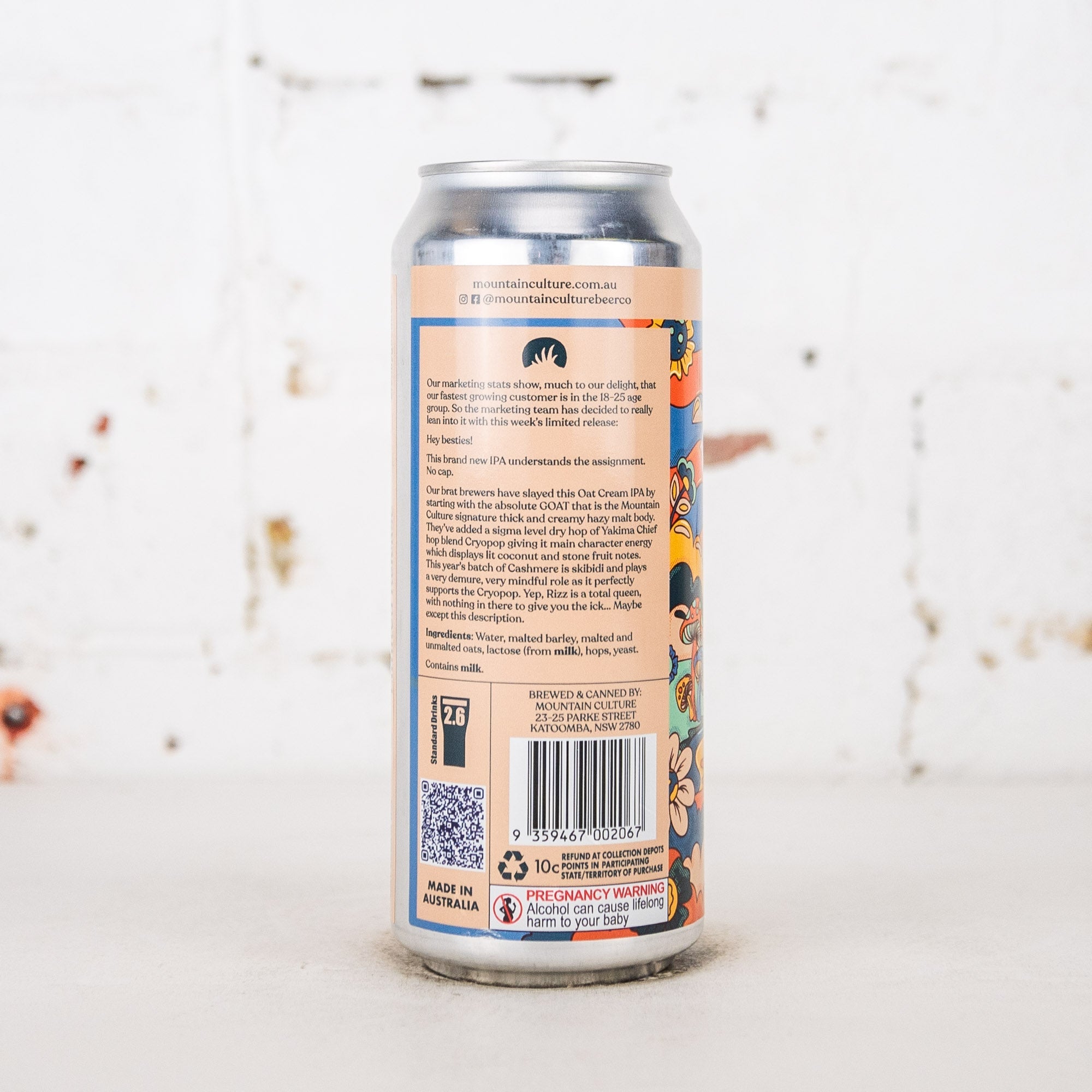 Mountain Culture - Rizz Oat Cream IPA