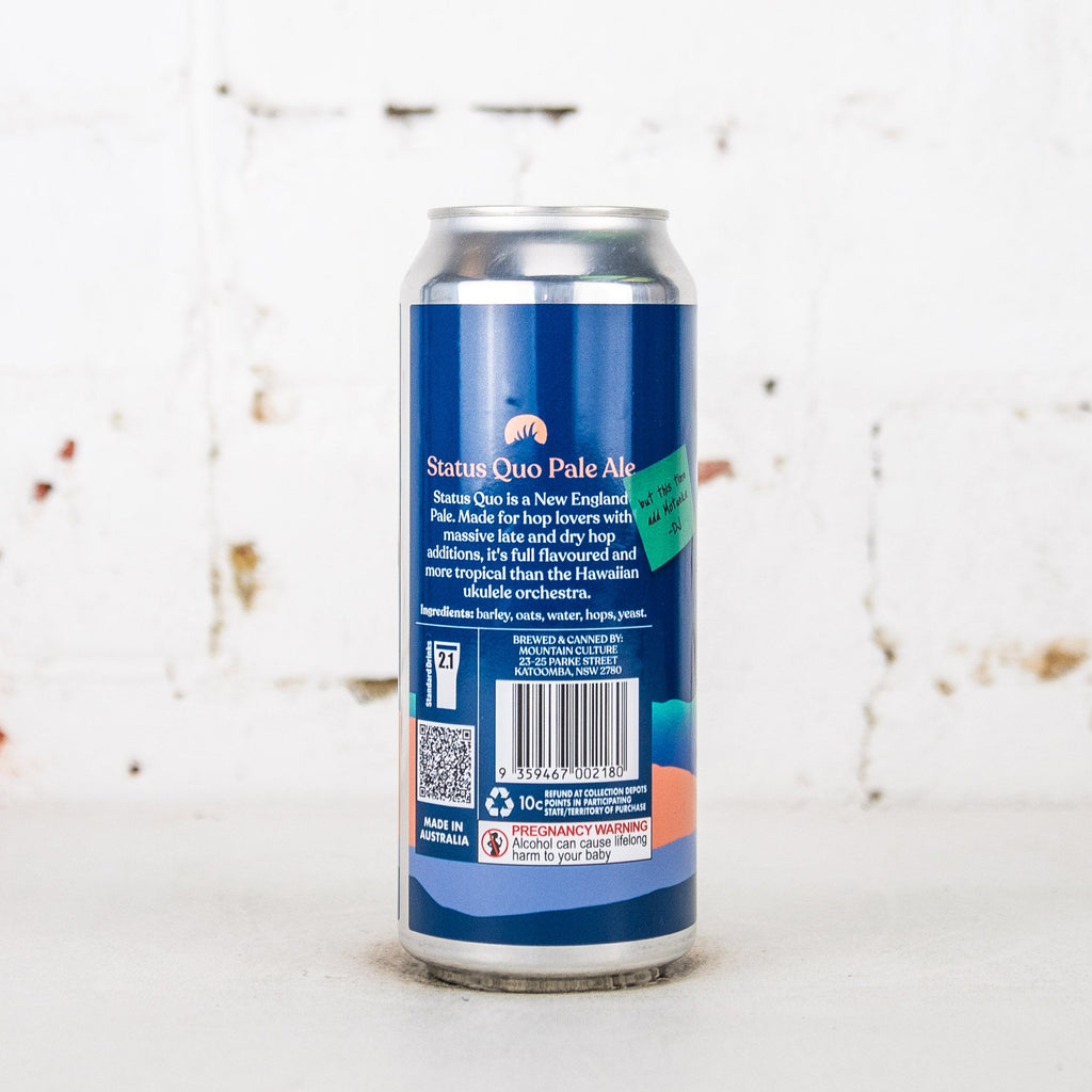 Mountain Culture - Status Quo With Motueka