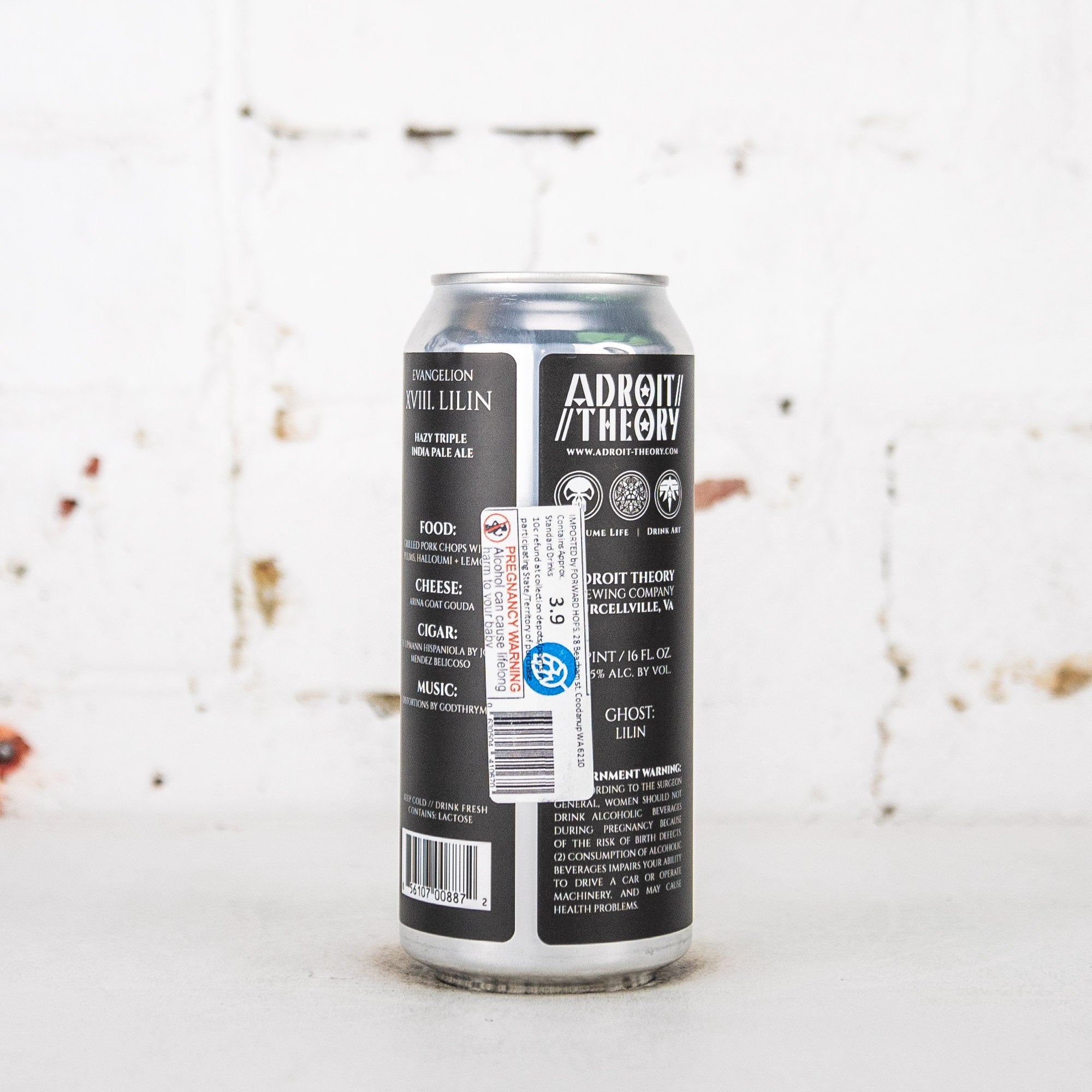 Adroit Theory - Evangelion XVIII Lilin Hazy Triple IPA