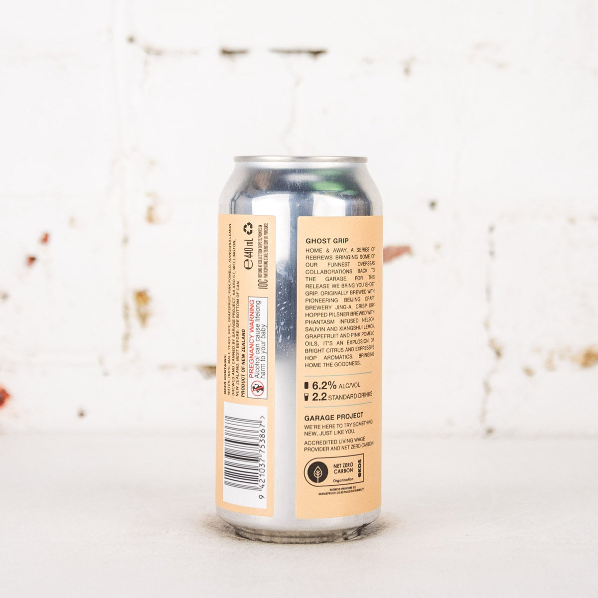 Garage Project x Jing A 'Ghost Grip' Citrus Phantasm Pilsner