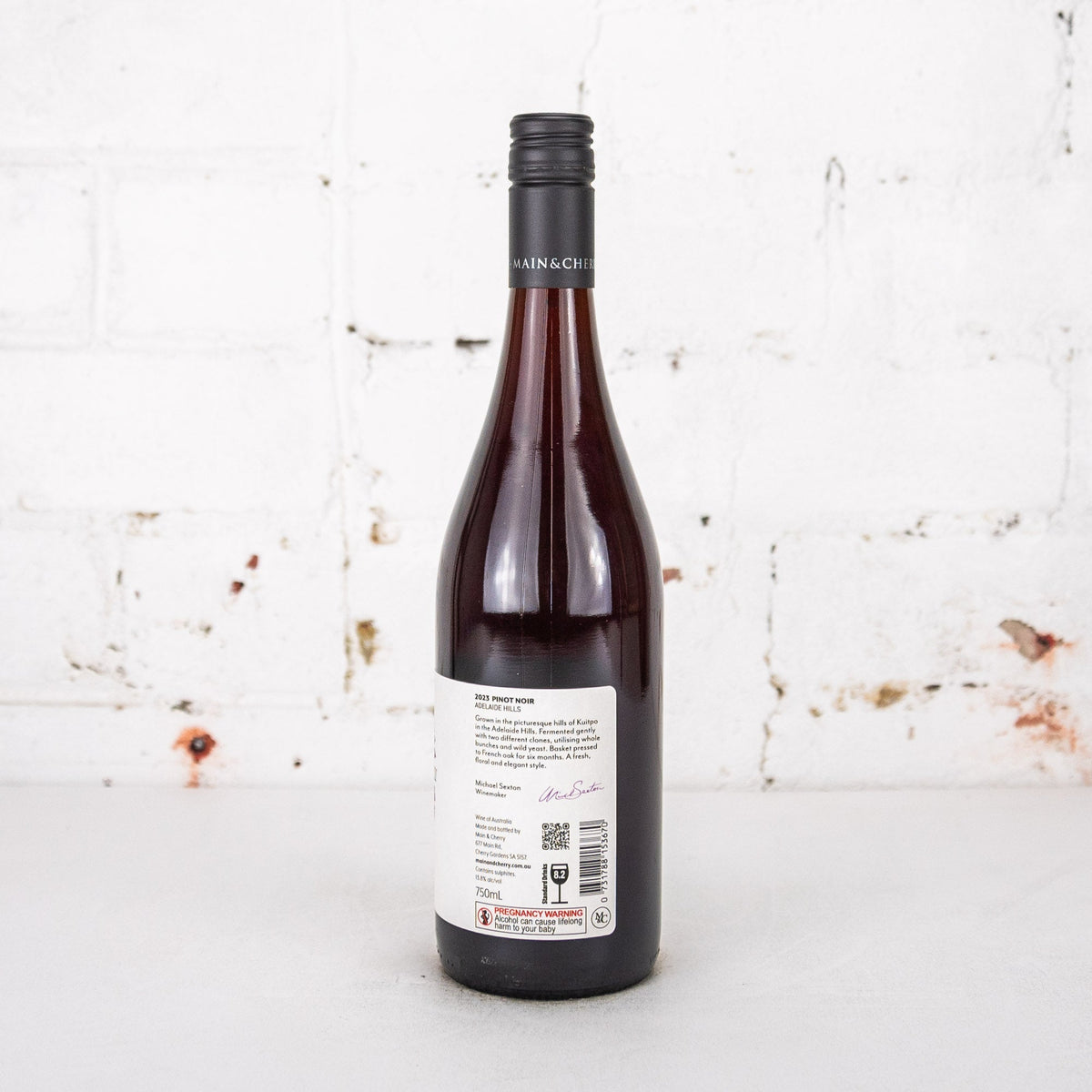 Main & Cherry - Adelaide Hills Pinot Noir 2023 750ml