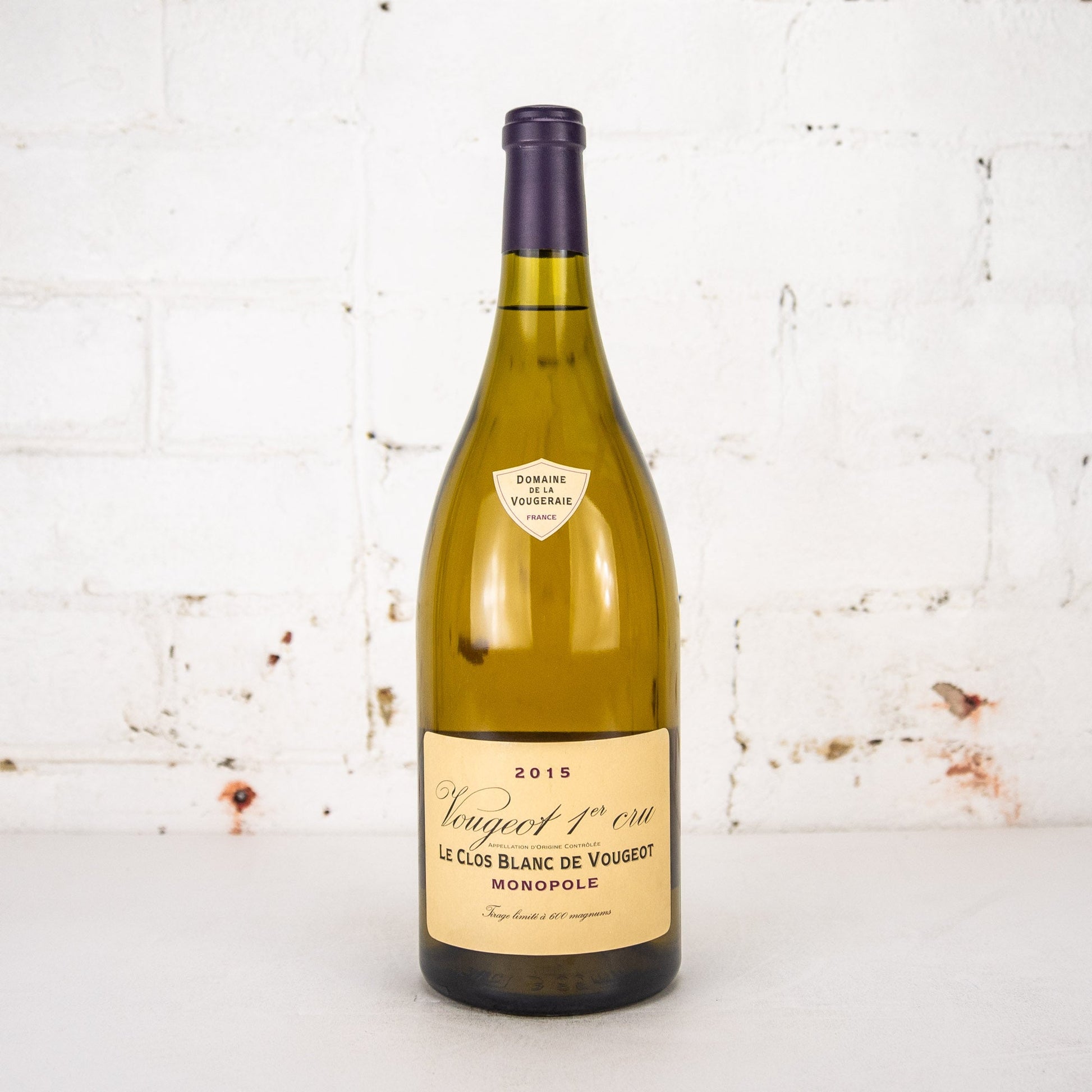 Domaine de la Vougeraie - Le Clos Blanc De Vougeot 1st Cru Monopole 2015 1.5L