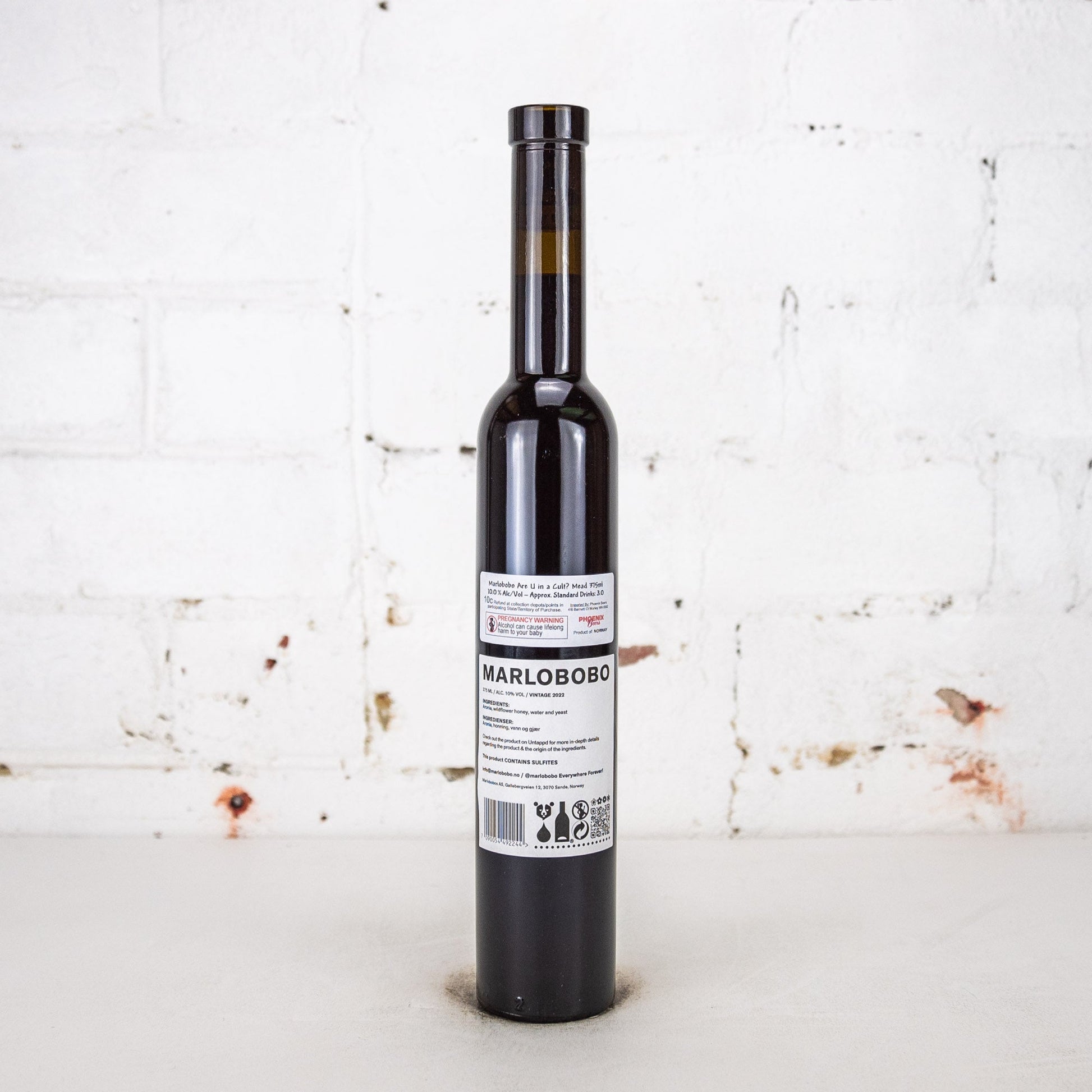 Marlobobo - Are U in a Cult? 2022 Aronia Berry Mead 375ml