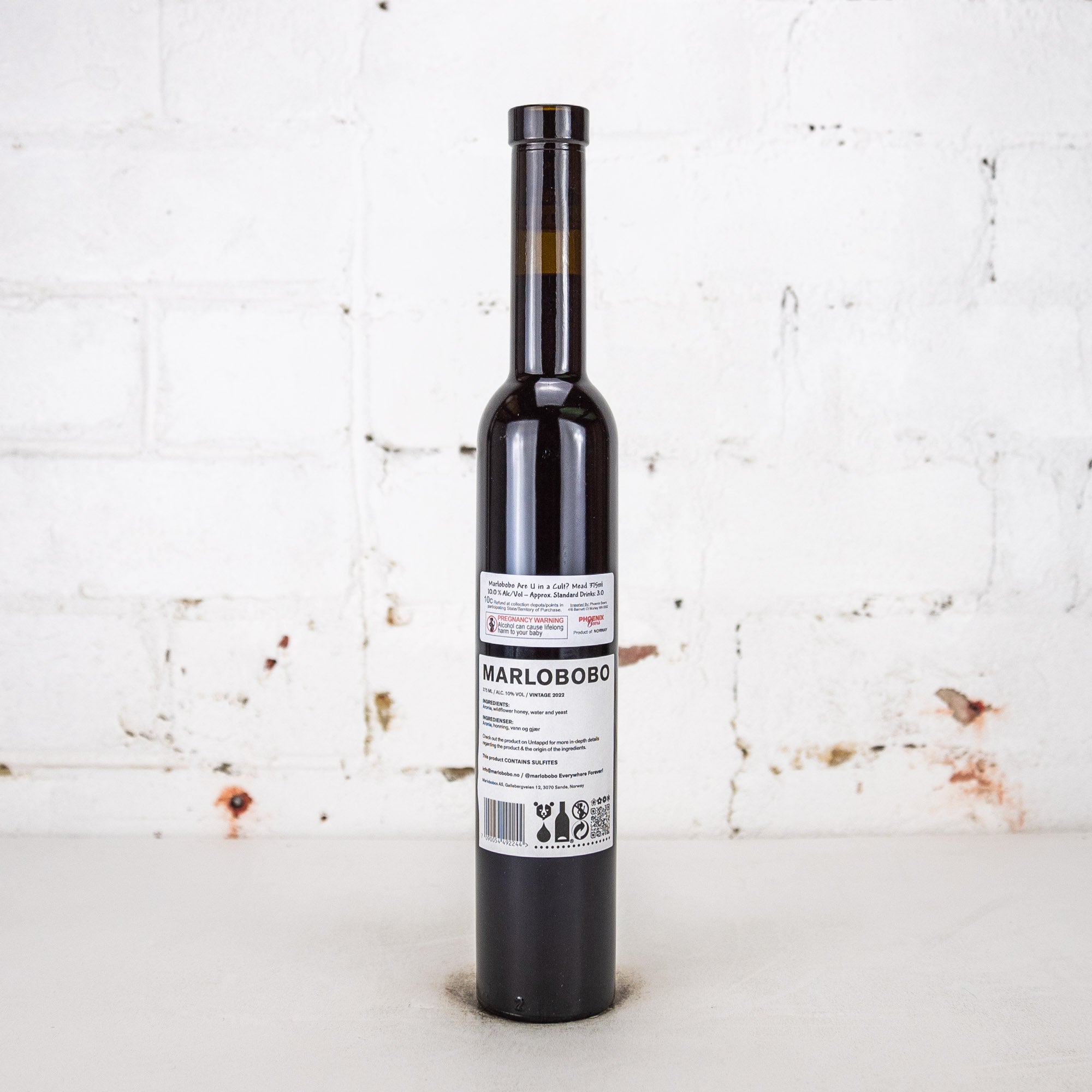 Marlobobo - Are U in a Cult? 2022 Aronia Berry Mead 375ml