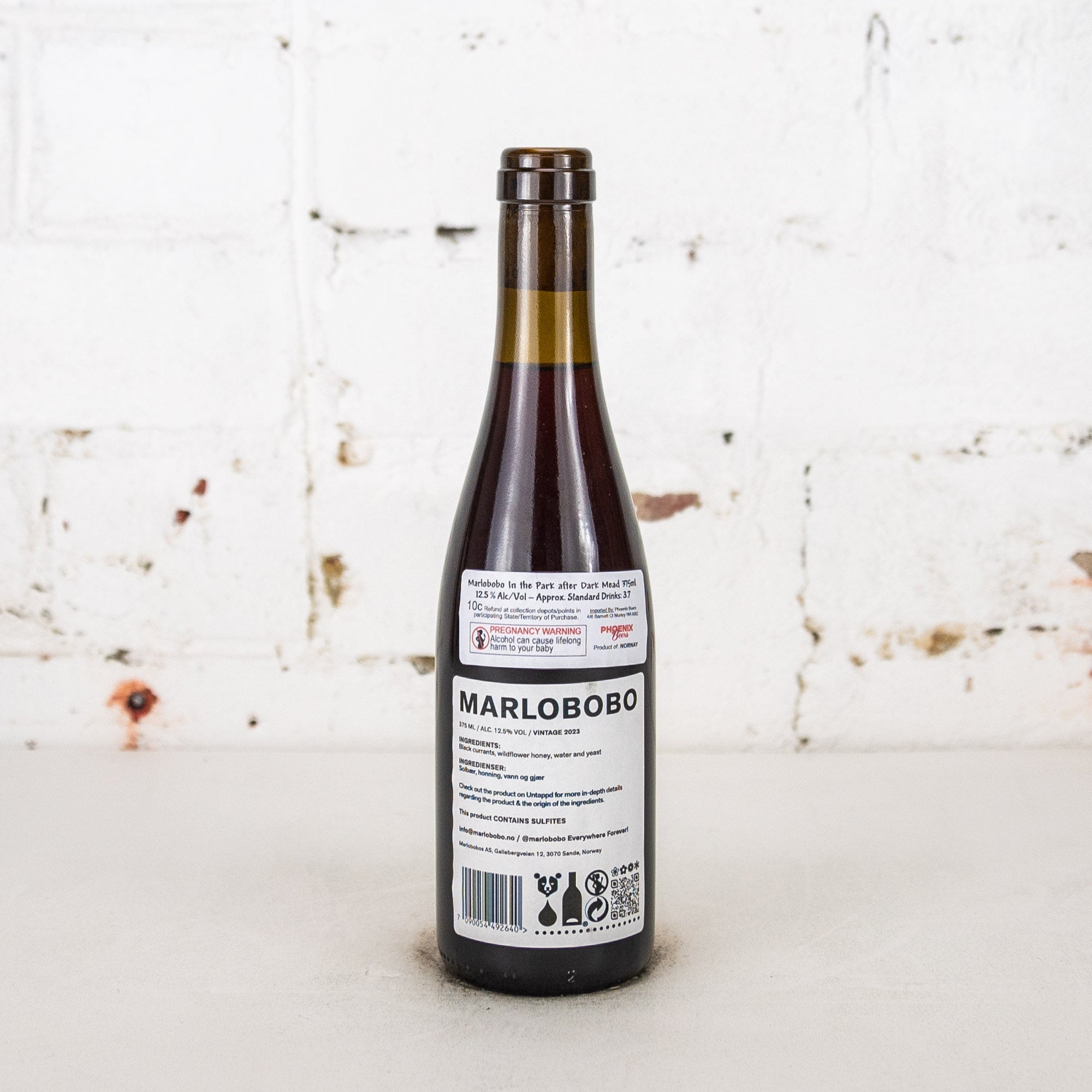 Marlobobo - In the Park After Dark 2023 Blackcurrant Mead 375ml