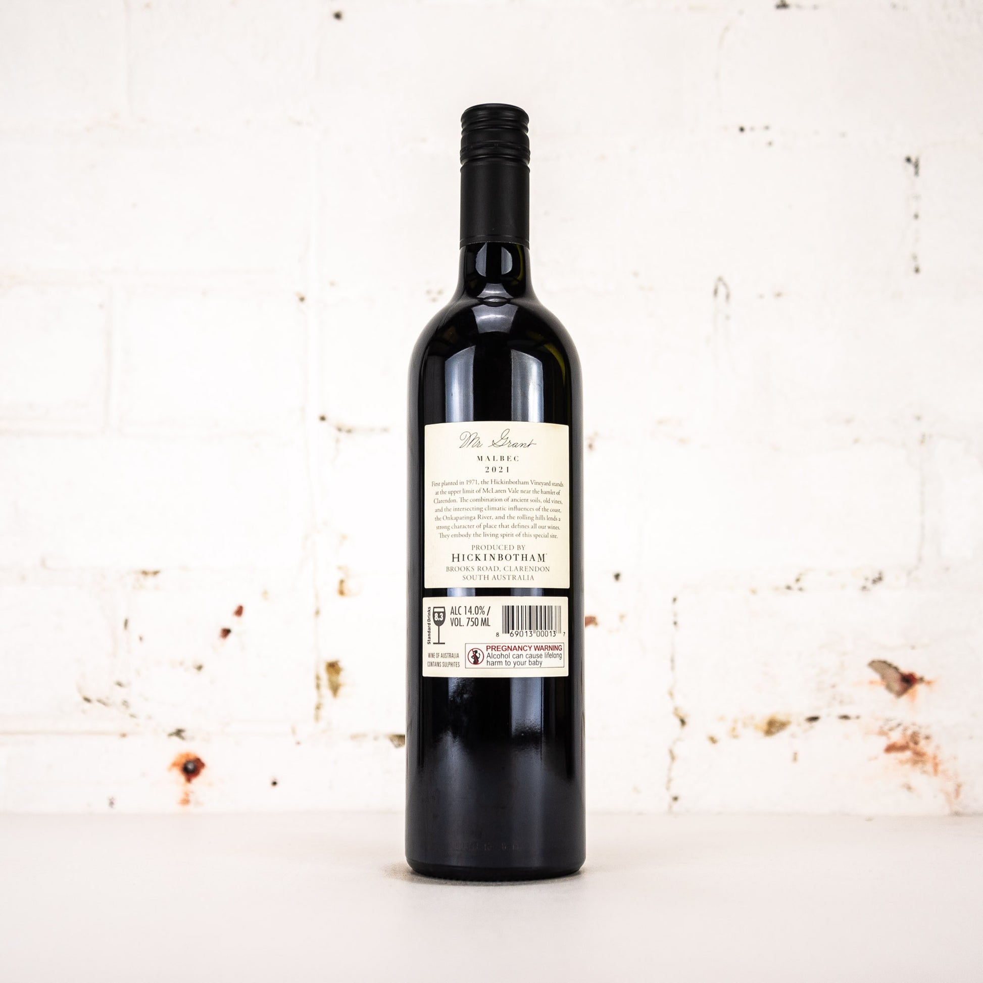 Hickinbotham - Mr Grant Malbec 2021 750ml