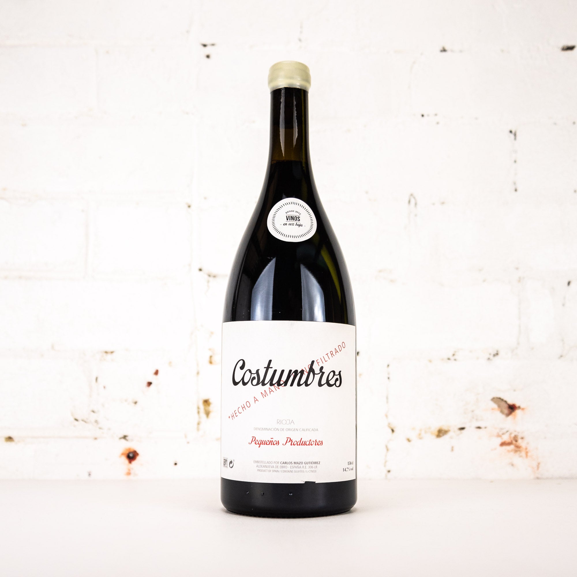 Vinos en Voz Baja - Costumbres Rioja 2020 1.5L