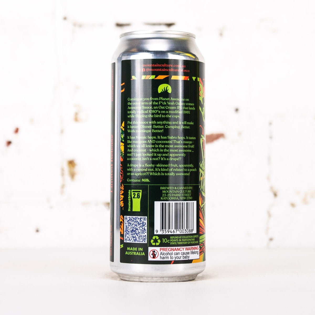 Mountain Culture - Awesome Sauce Oat Cream IPA