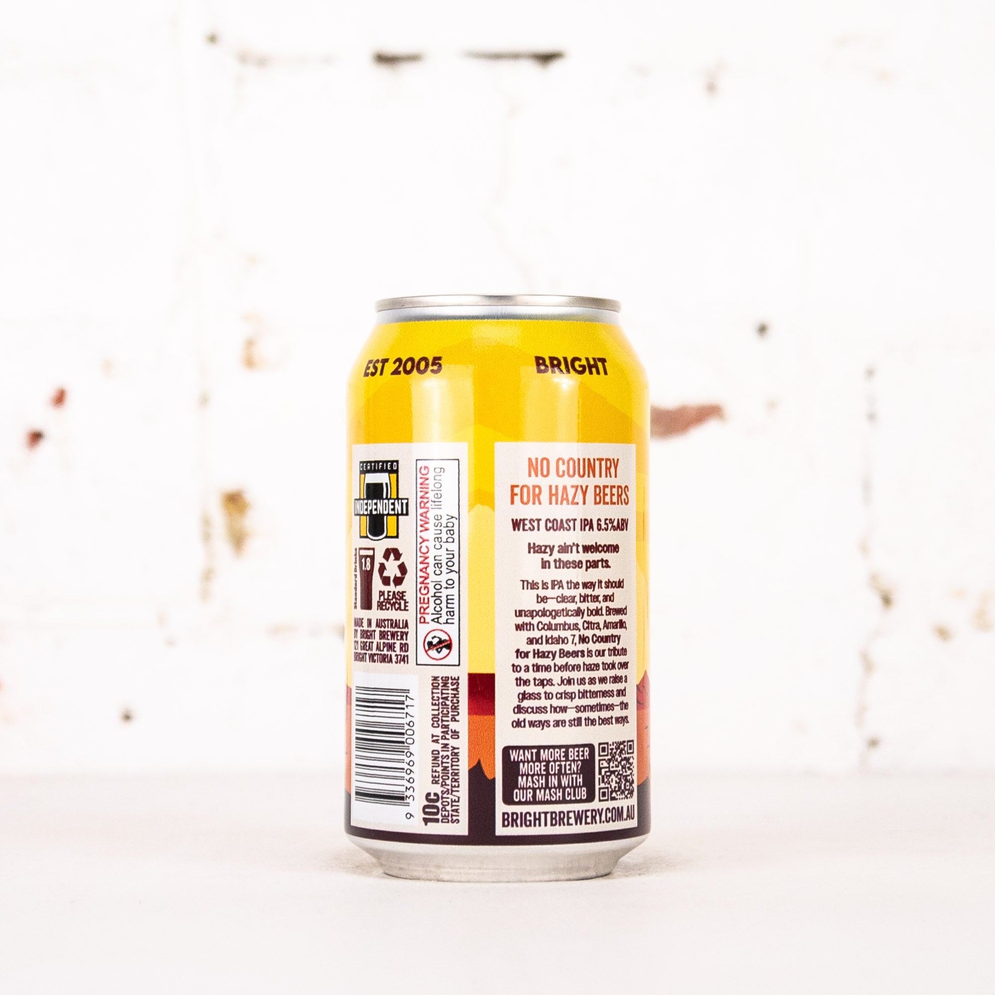 Bright - No Country for Hazy Beers West Coast IPA