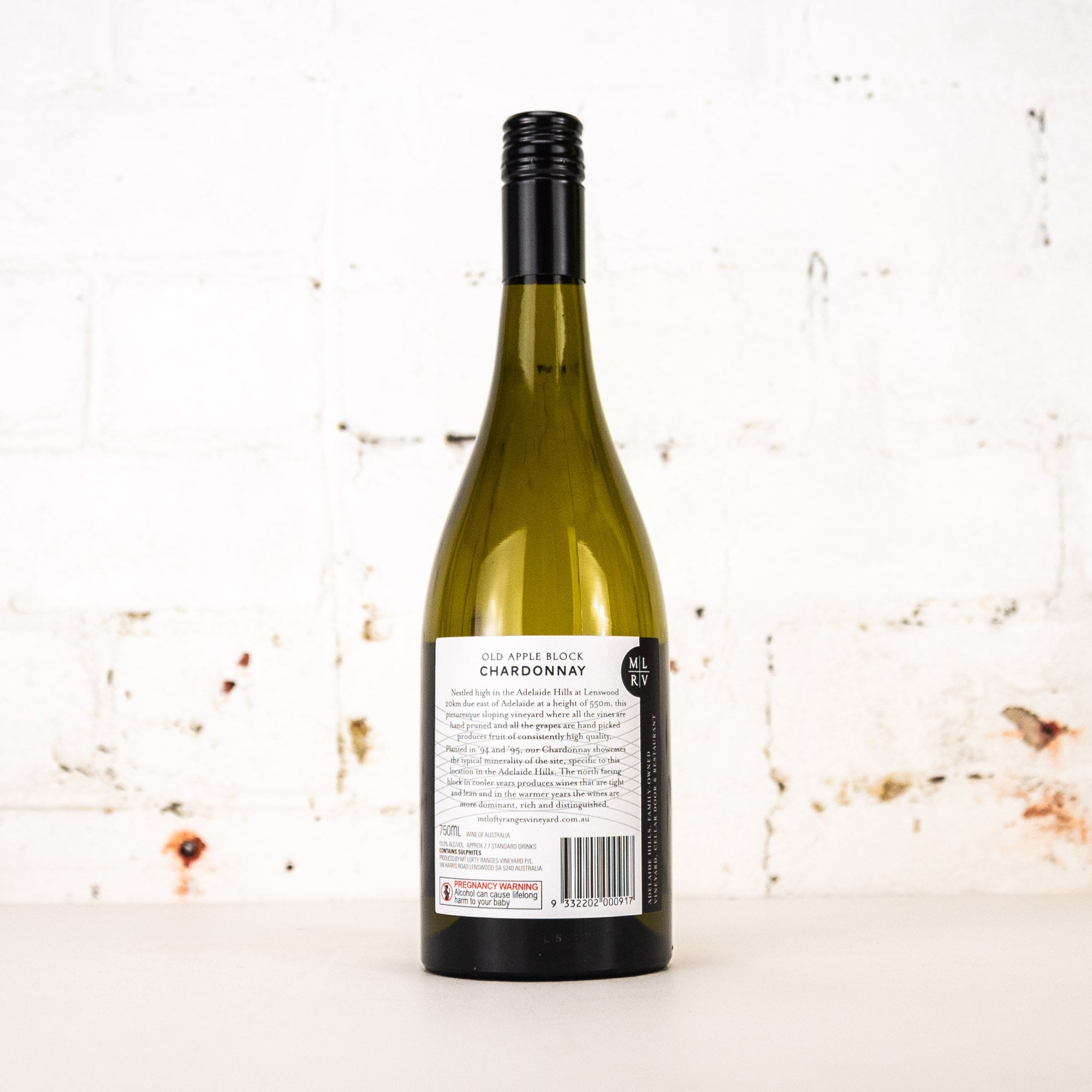 Mt Lofty Ranges - Old Apple Block Chardonnay 750ml
