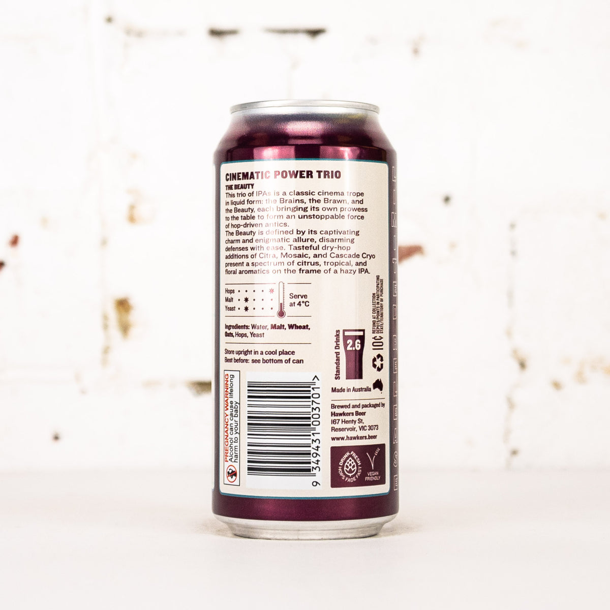 Hawkers - Cinematic Power Trio: The Beauty Hazy IPA