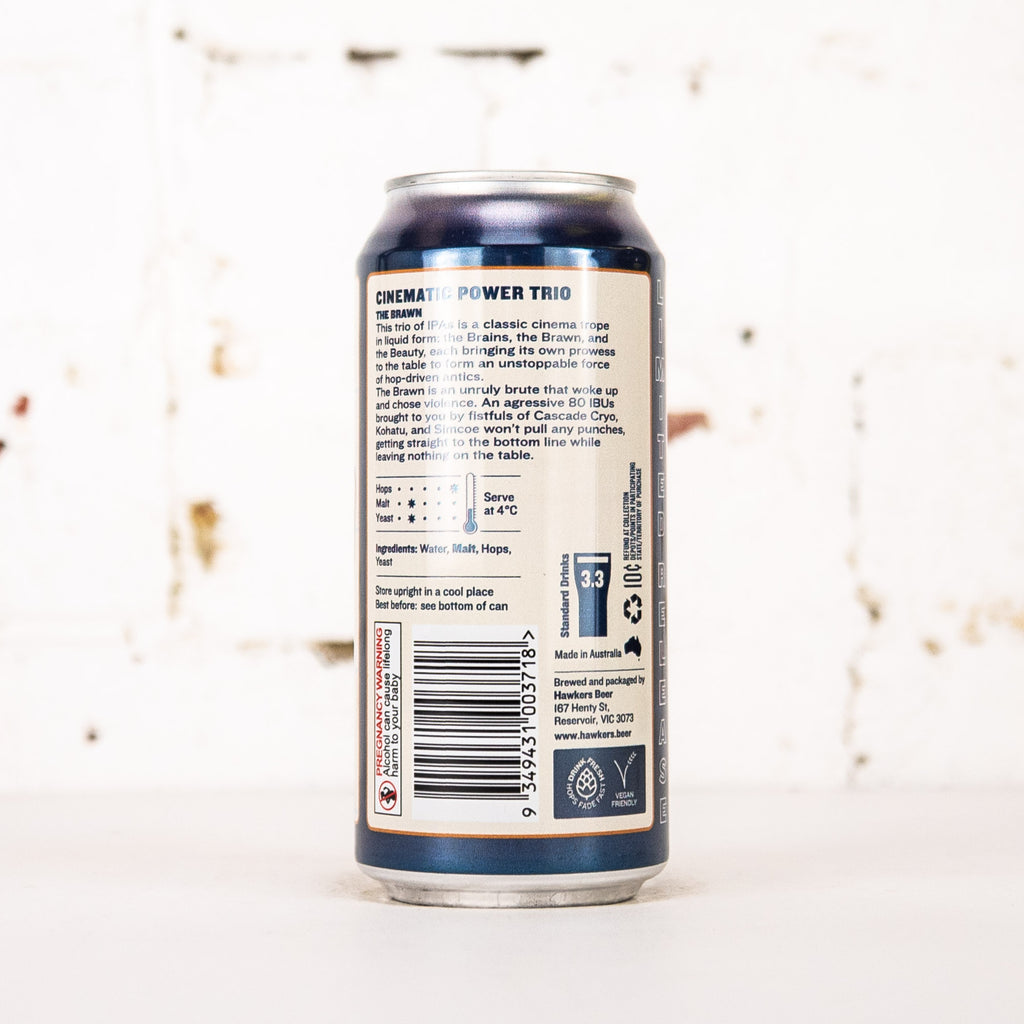Hawkers - Cinematic Power Trio: The Brawn Double West Coast IPA